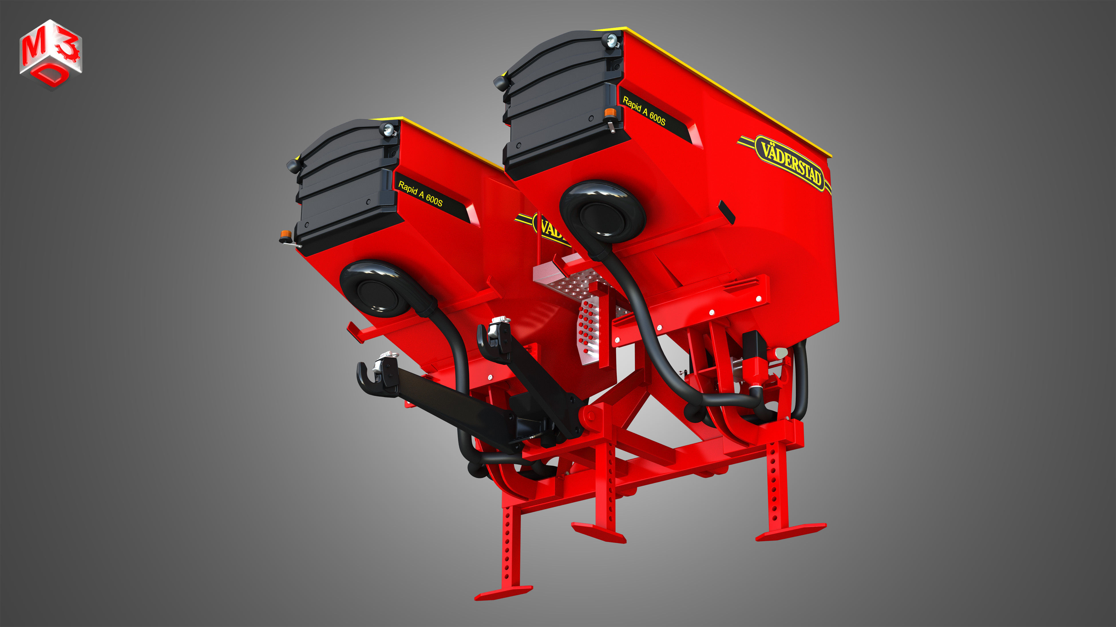 Vaederstad Pakti equipment  3D model_11
