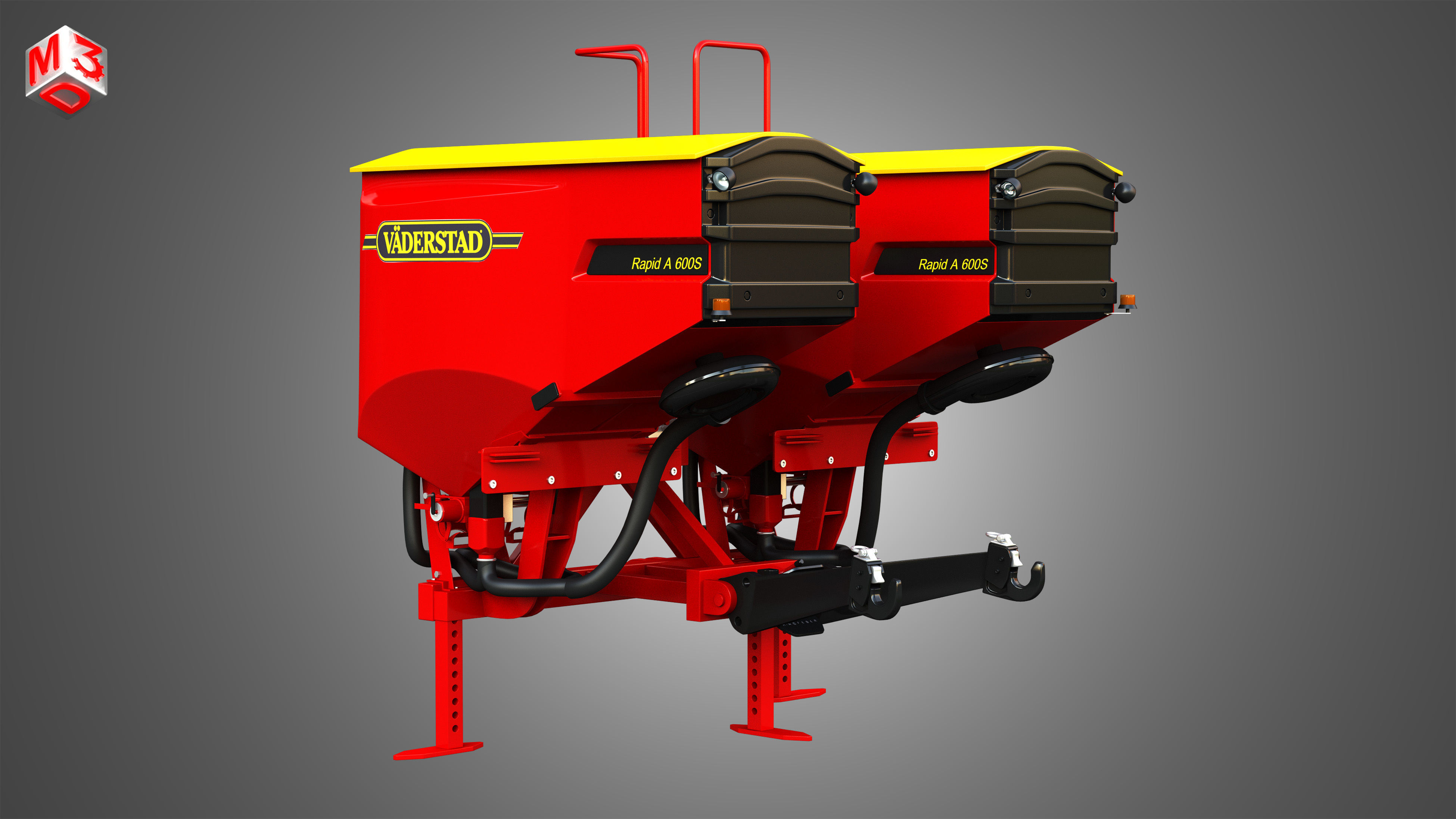 Vaederstad Pakti equipment  3D model_2