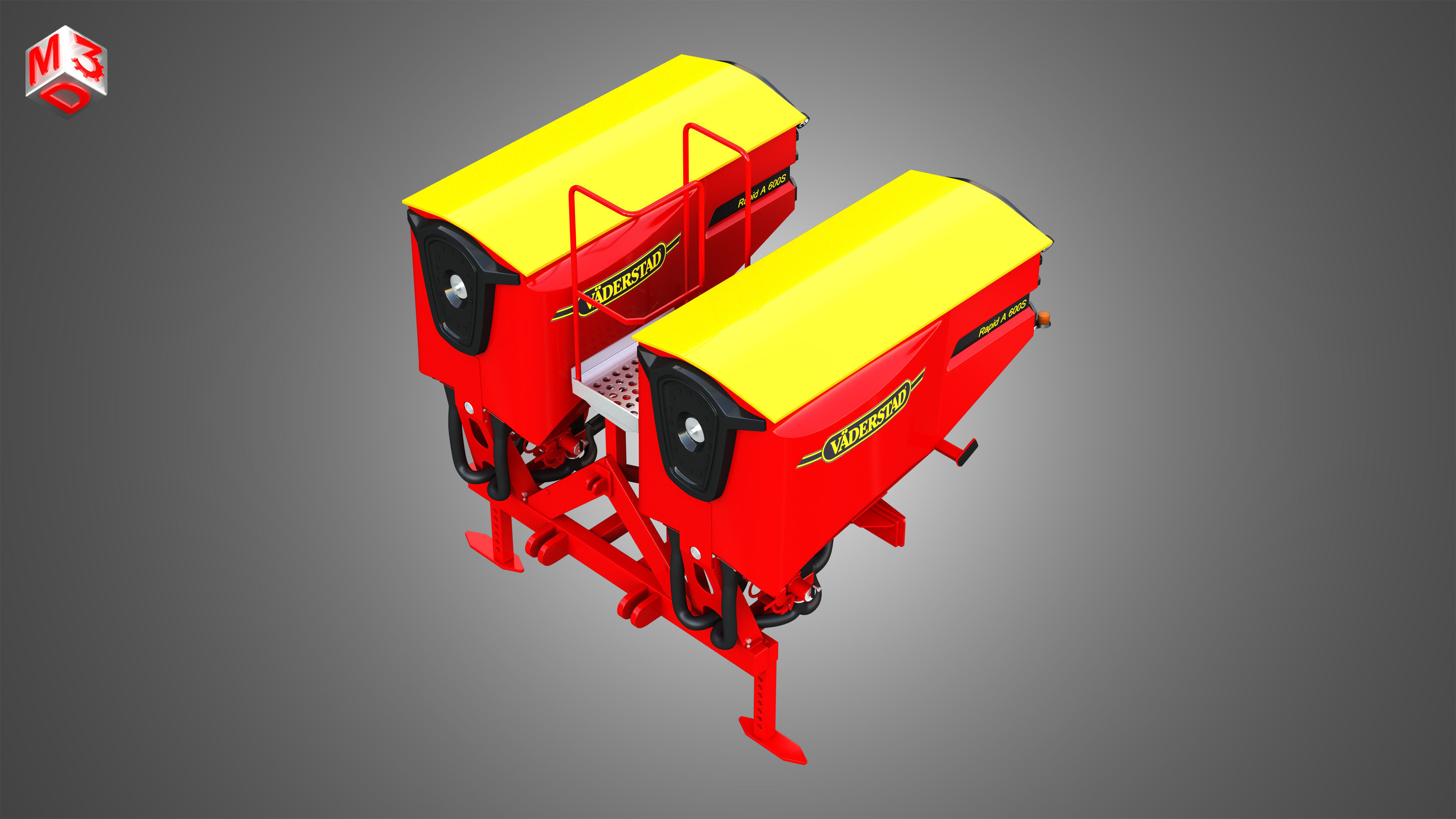 Vaederstad Pakti equipment  3D model_8