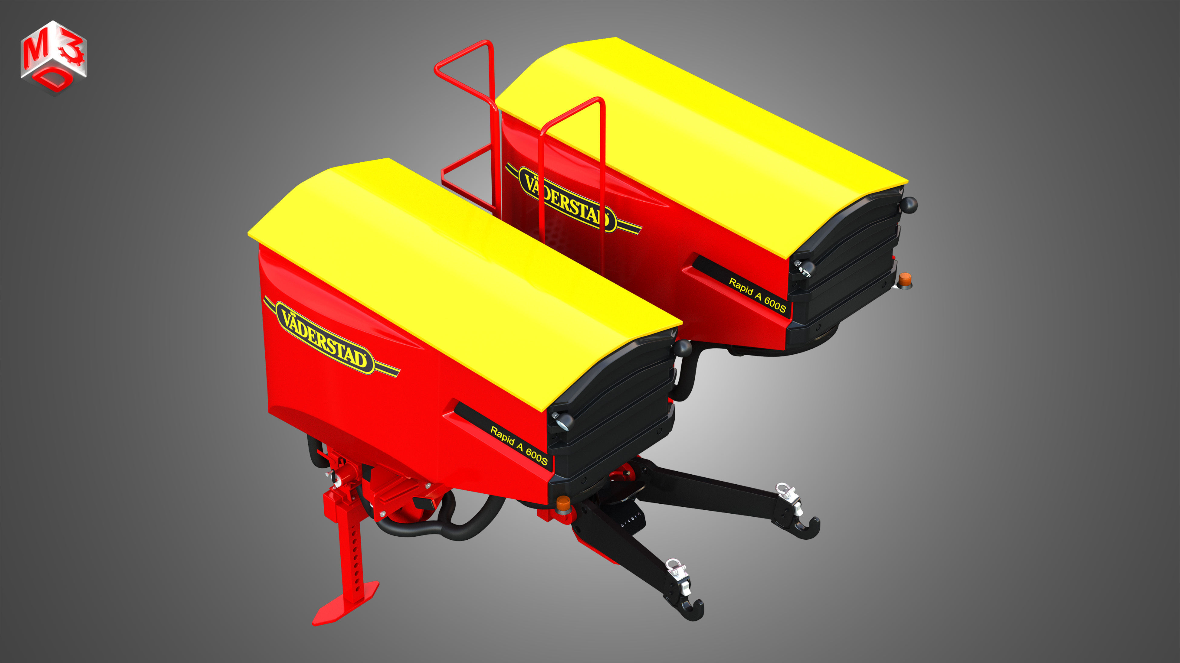 Vaederstad Pakti equipment  3D model_9