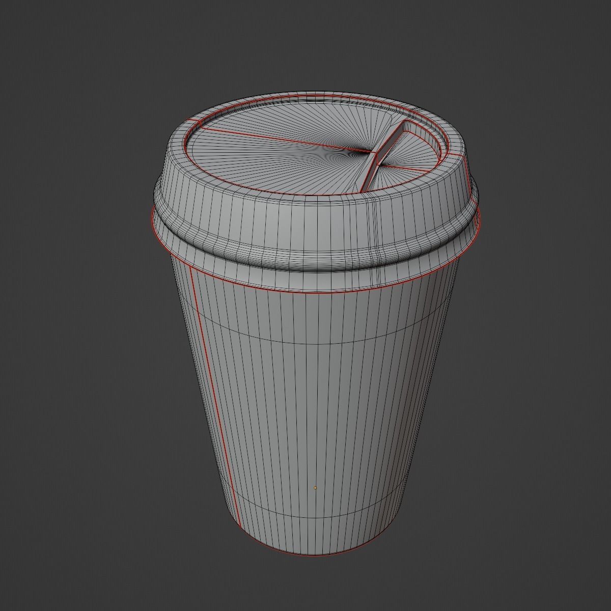 Paper Coffee Cup 02 3D model_10