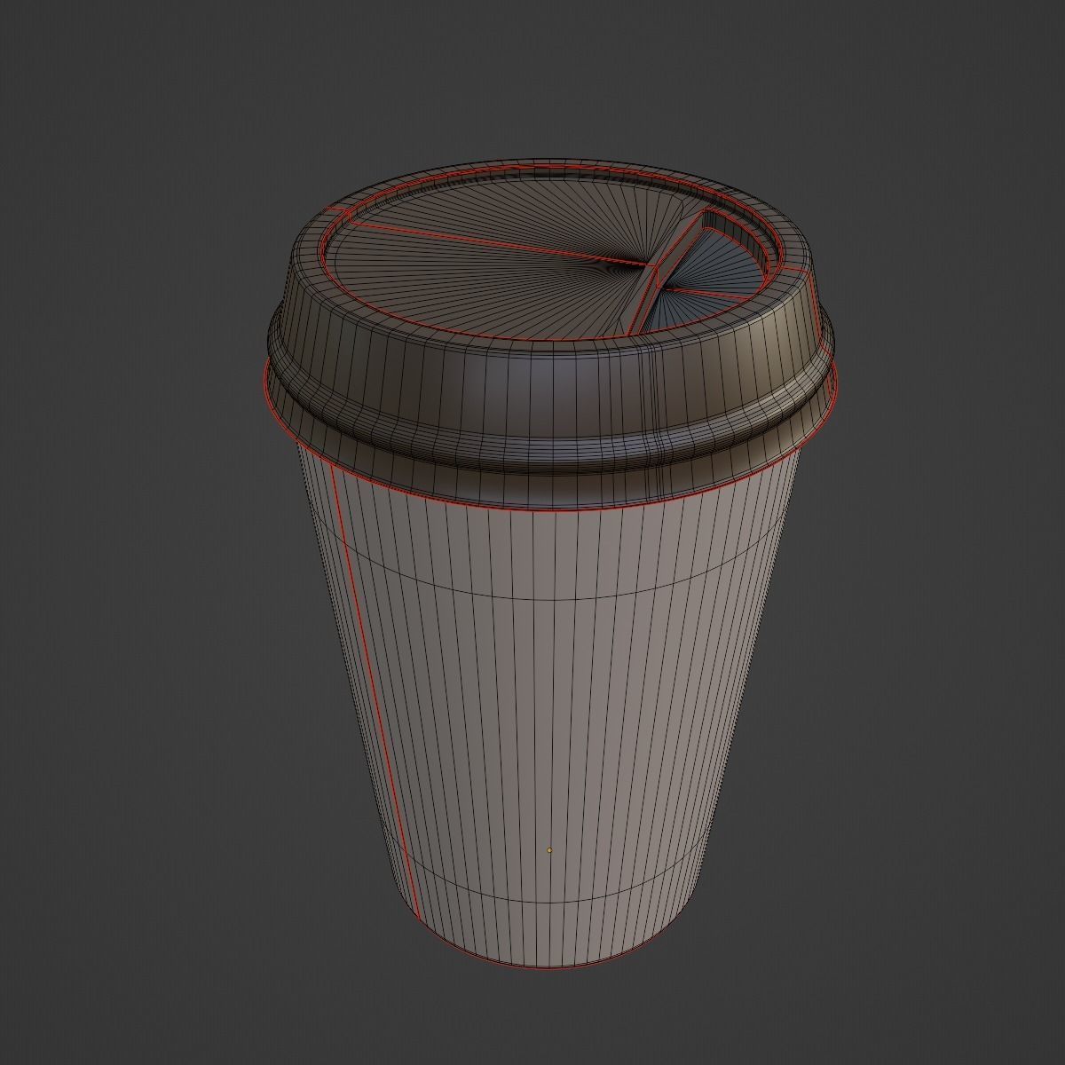 Paper Coffee Cup 02 3D model_8