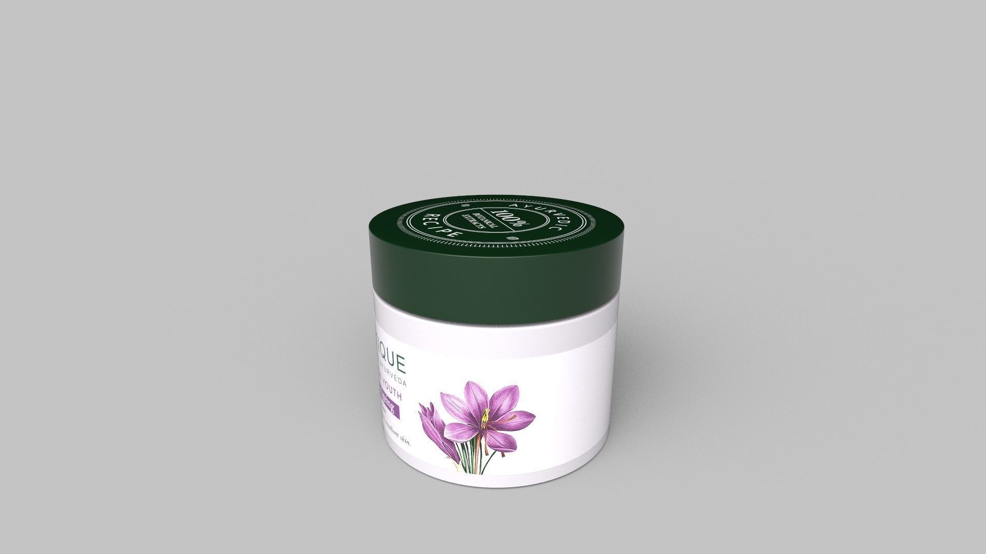 Saffron Youth Anti Ageing Cream 3D model_4