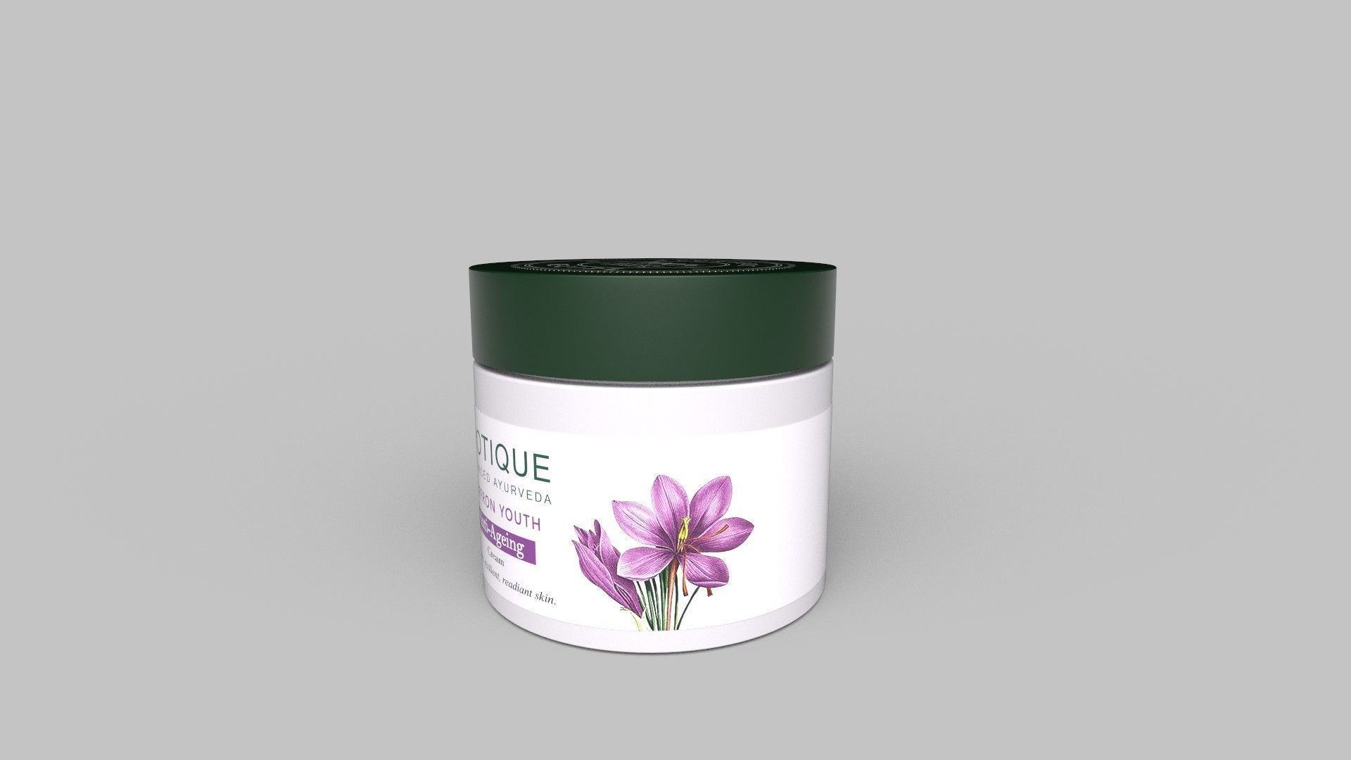 Saffron Youth Anti Ageing Cream 3D model_2