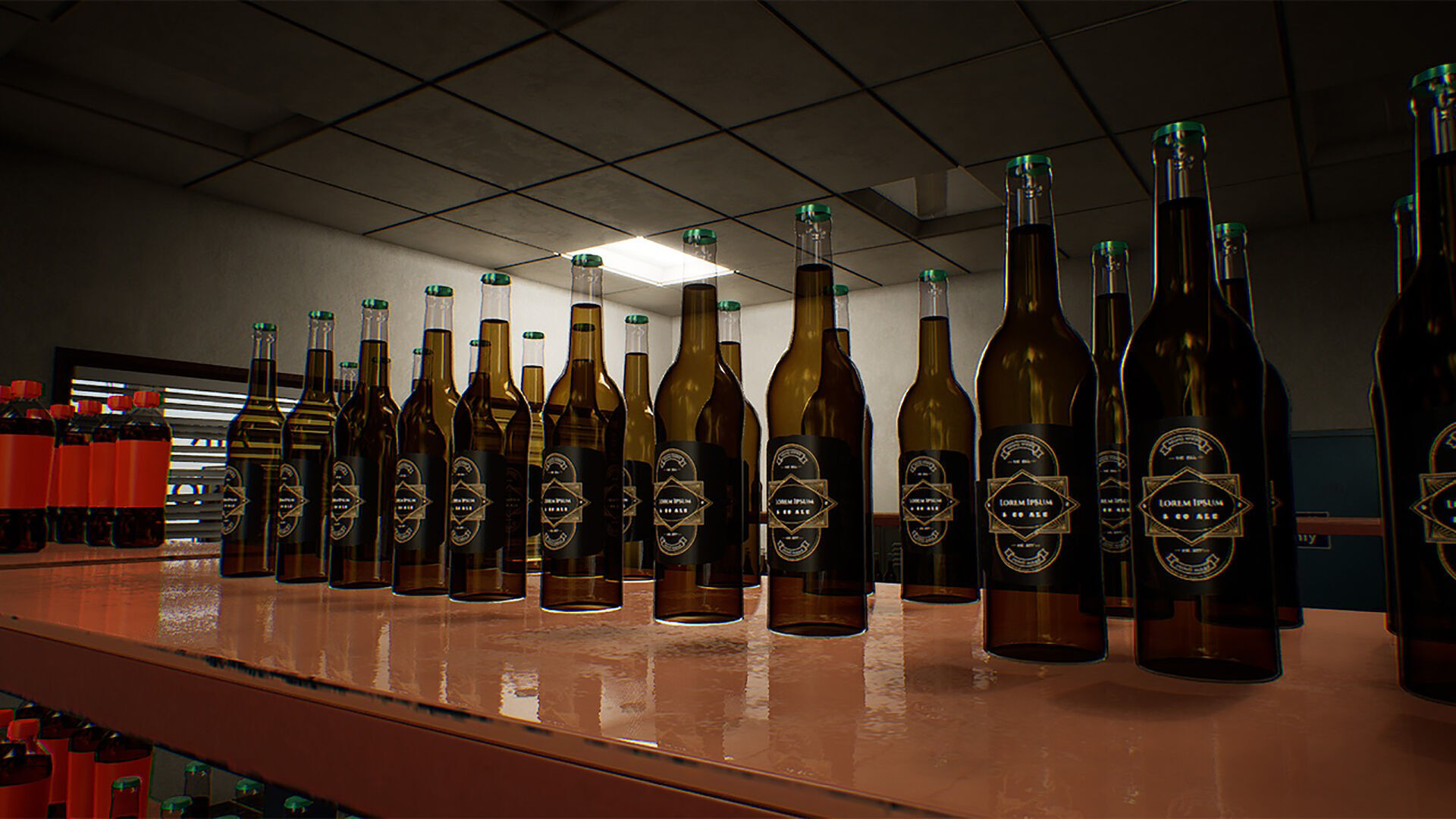 Gas Station Low-poly 3D model_2