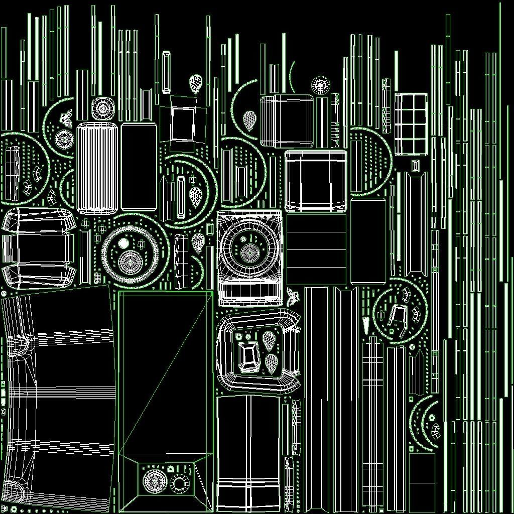 Gas Station Low-poly 3D model_19