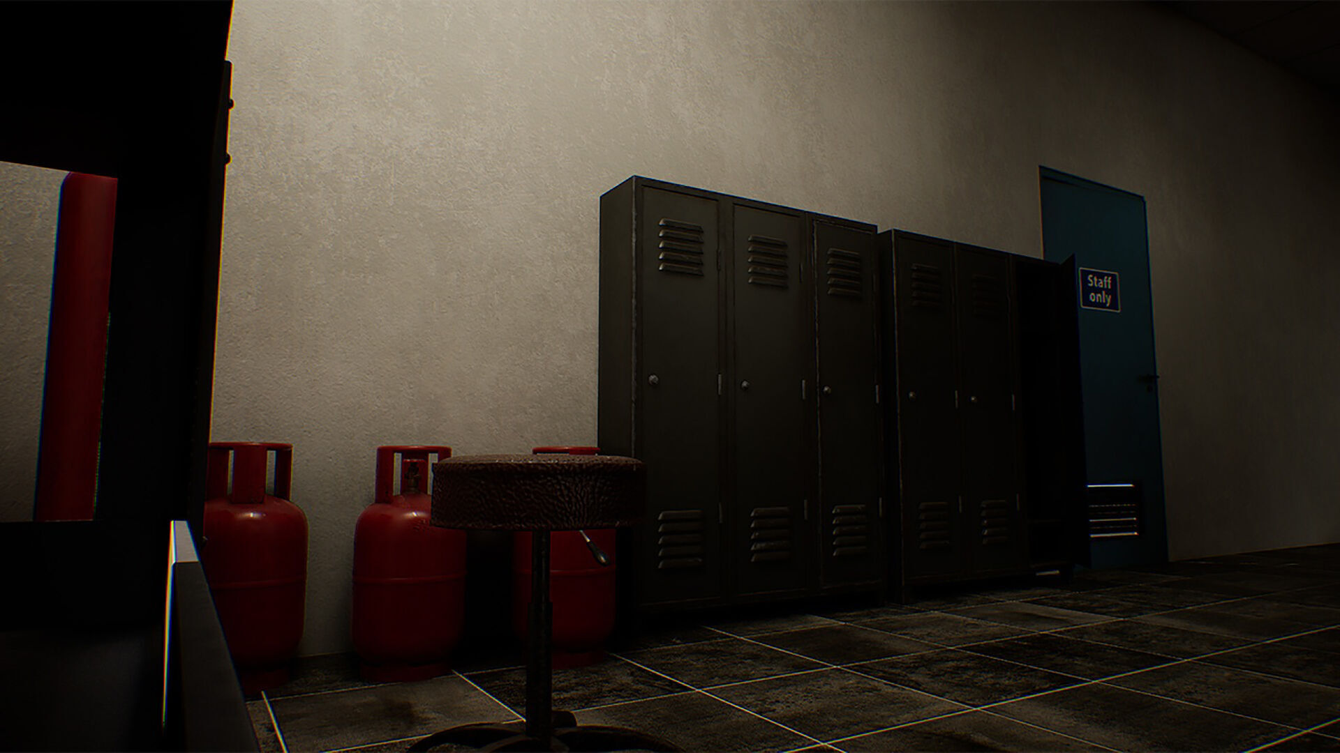 Gas Station Low-poly 3D model_8