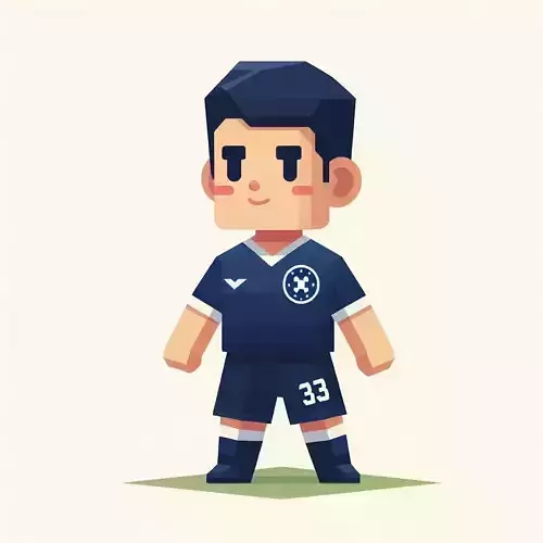 Euro 2024 - France 3D Footballer Character - with 100 Animation