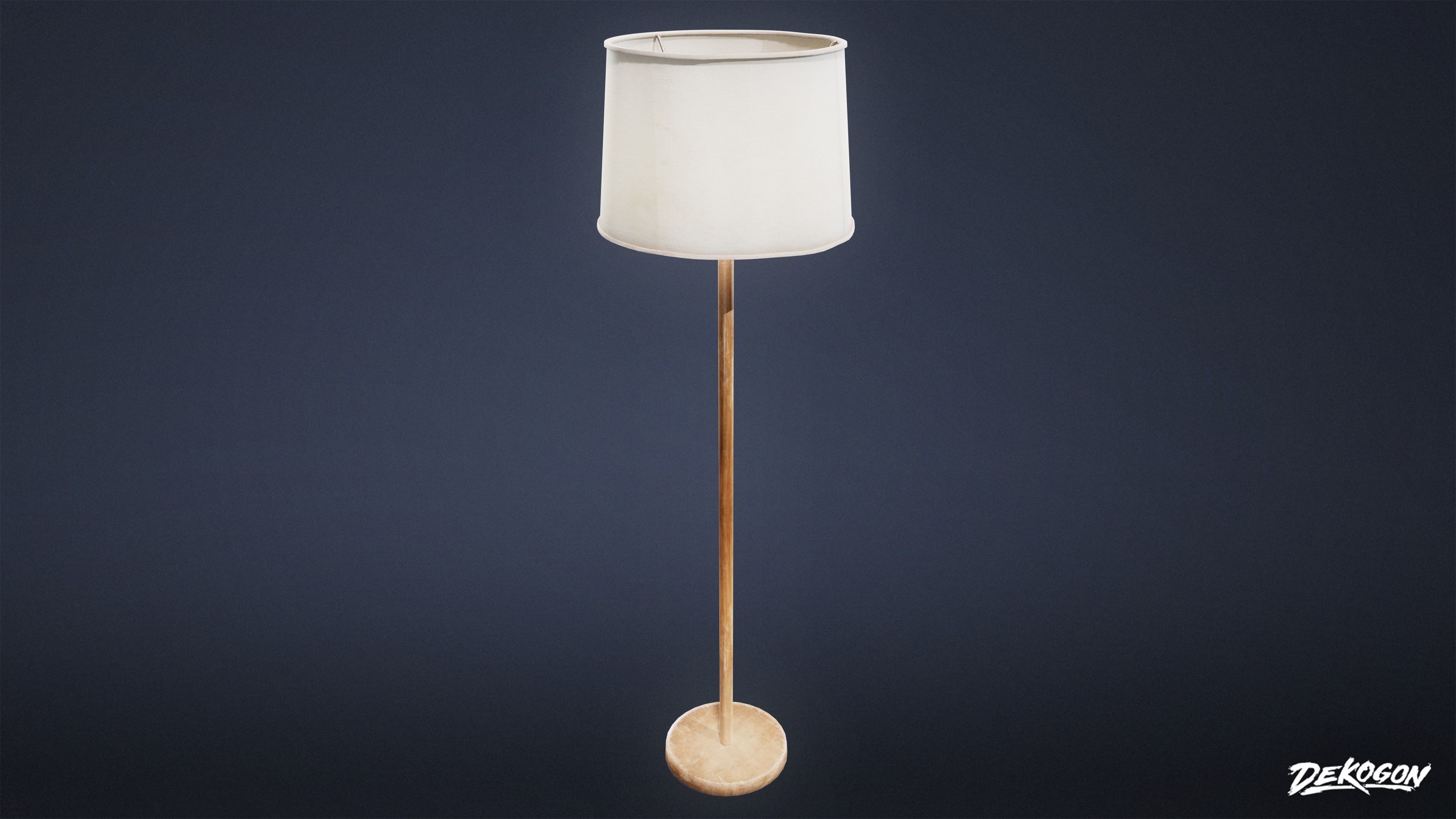 LIGHTING - Standing Lamp 01 - LOW POLY Low-poly 3D model_3