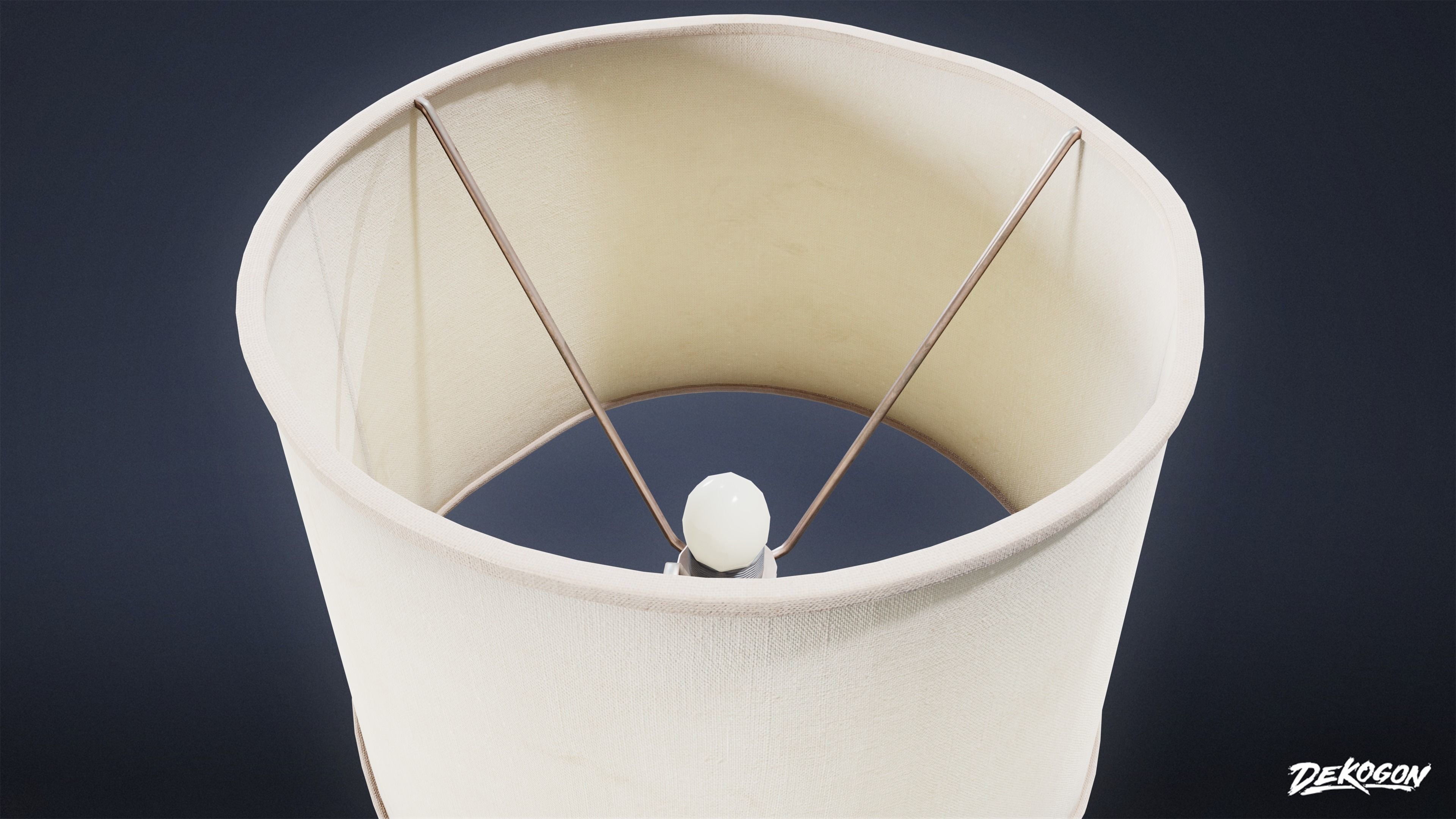 LIGHTING - Standing Lamp 01 - LOW POLY Low-poly 3D model_6