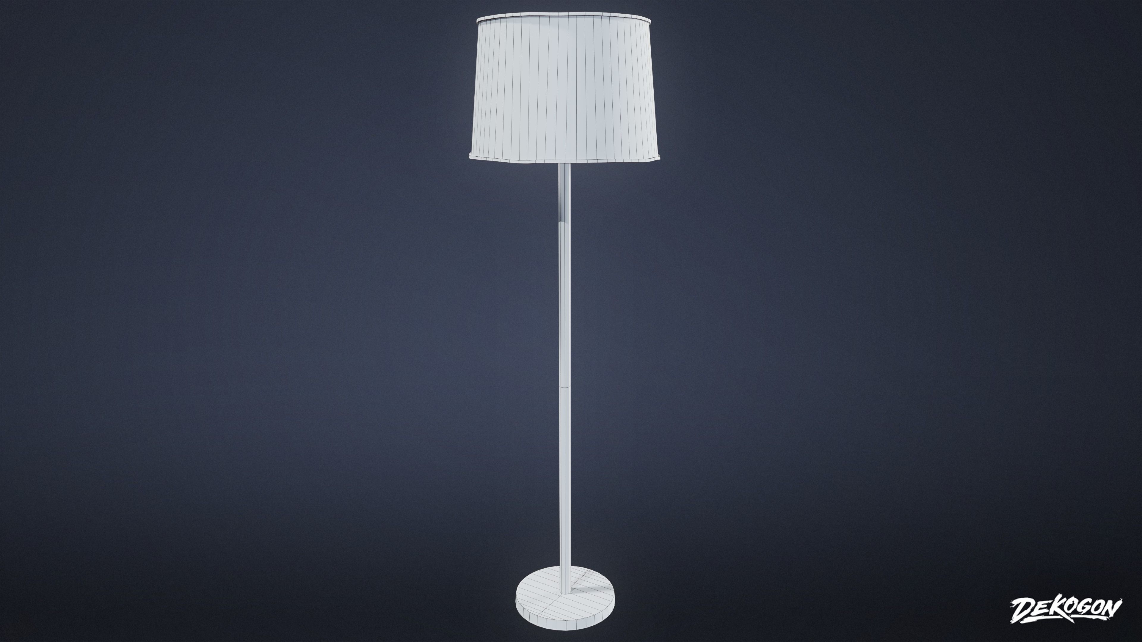 LIGHTING - Standing Lamp 01 - LOW POLY Low-poly 3D model_9