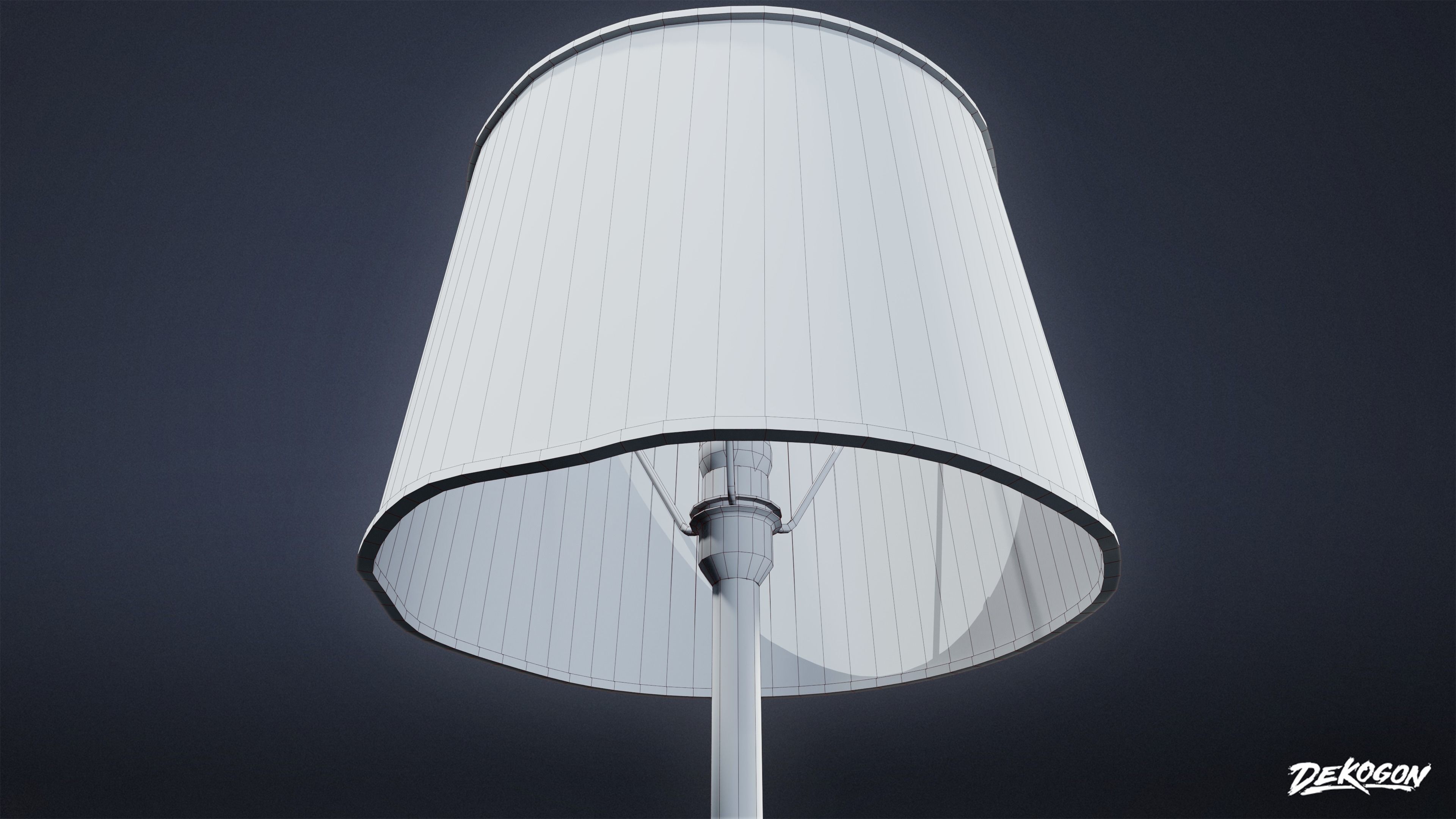 LIGHTING - Standing Lamp 01 - LOW POLY Low-poly 3D model_7