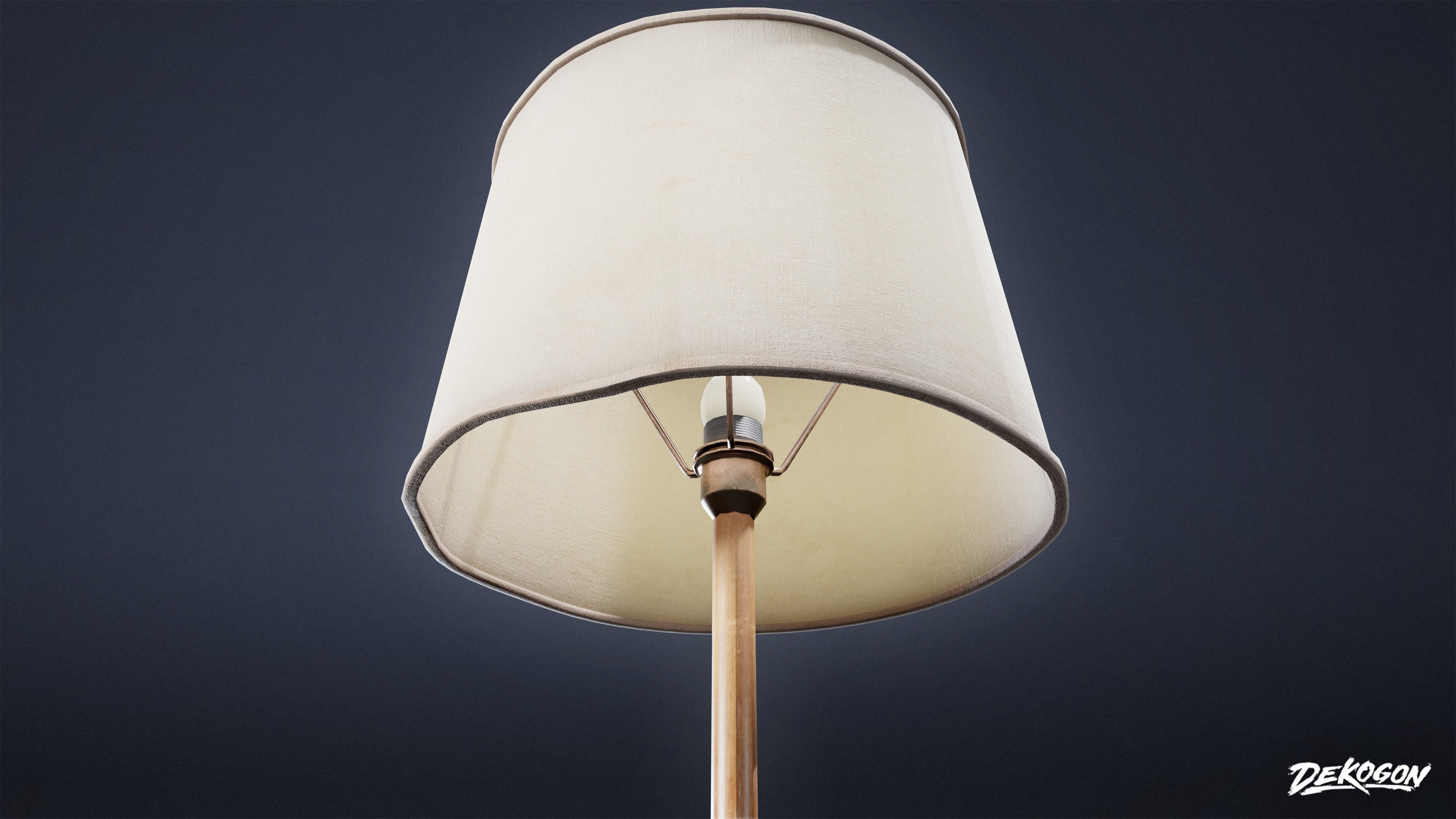 LIGHTING - Standing Lamp 01 - LOW POLY Low-poly 3D model_5