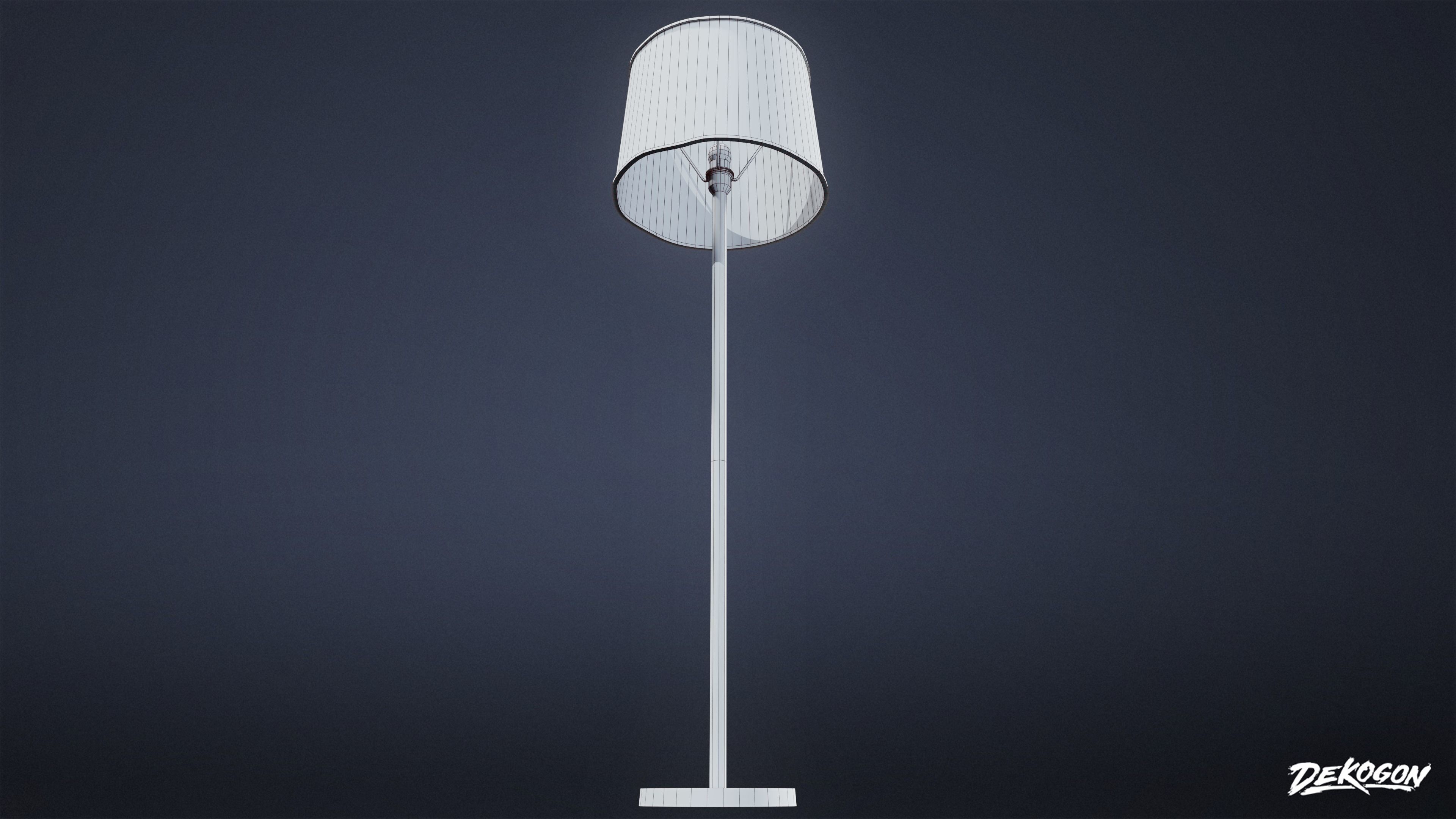 LIGHTING - Standing Lamp 01 - LOW POLY Low-poly 3D model_8