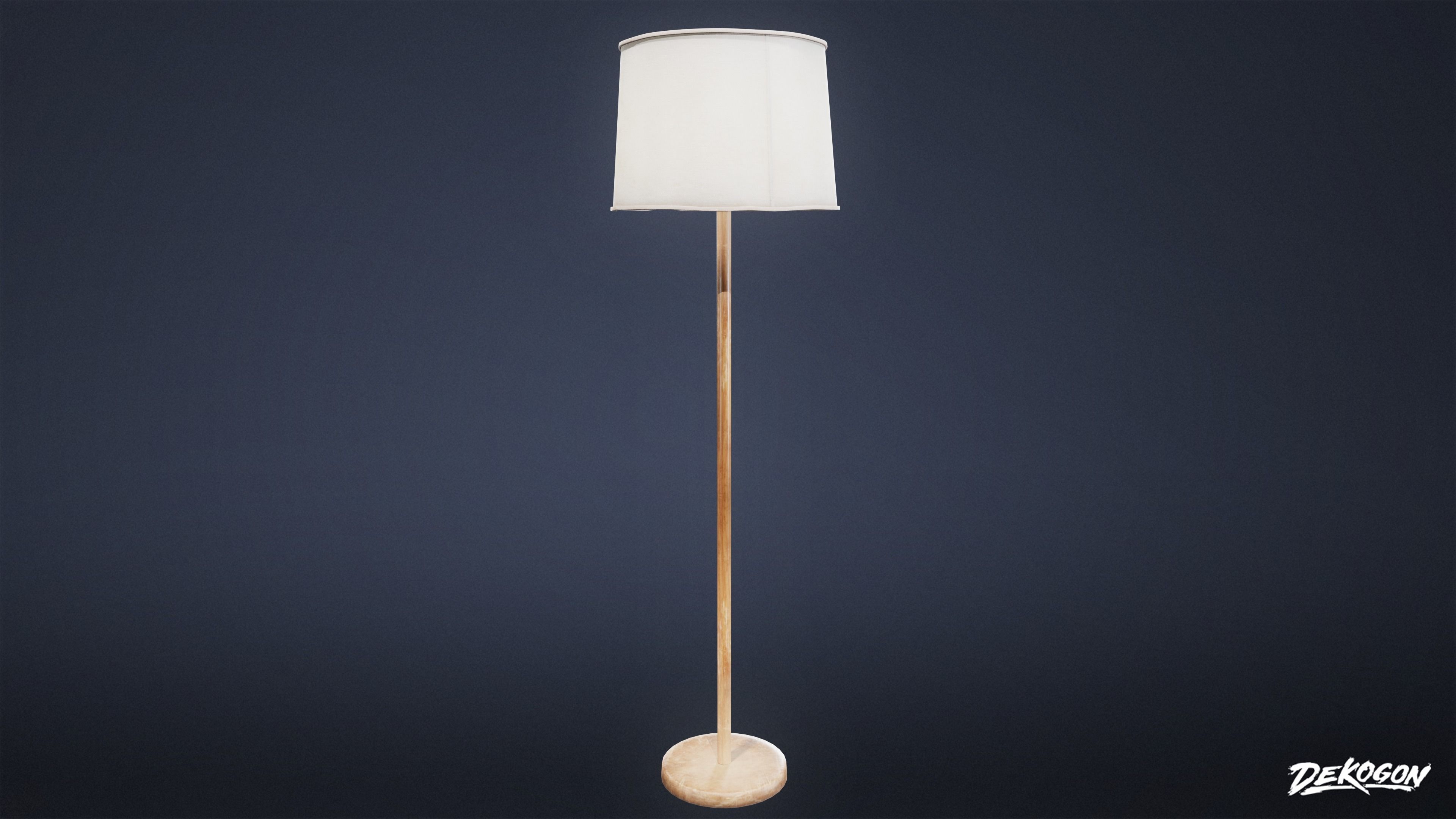 LIGHTING - Standing Lamp 01 - LOW POLY Low-poly 3D model_2