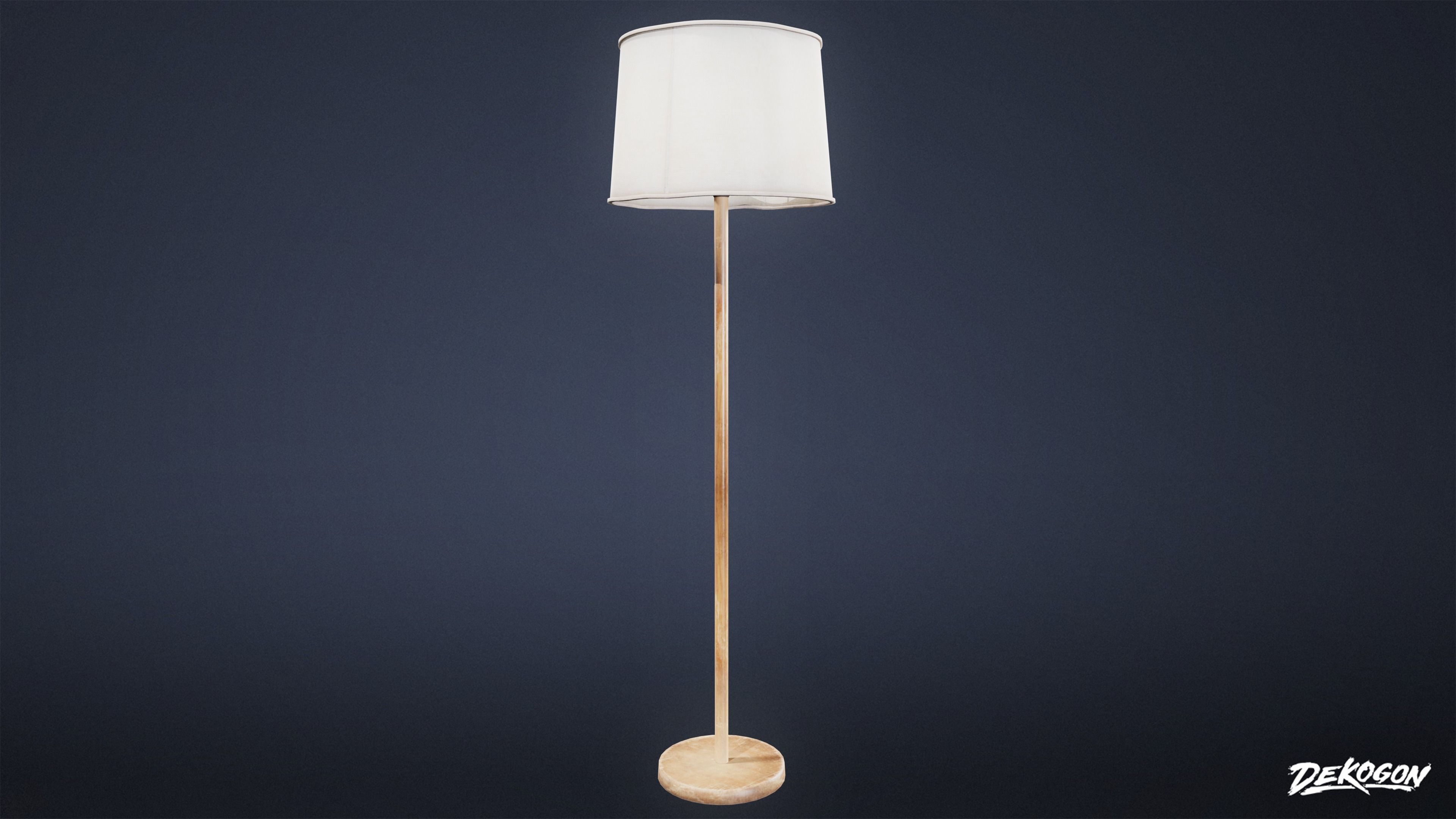 LIGHTING - Standing Lamp 01 - LOW POLY Low-poly 3D model_1
