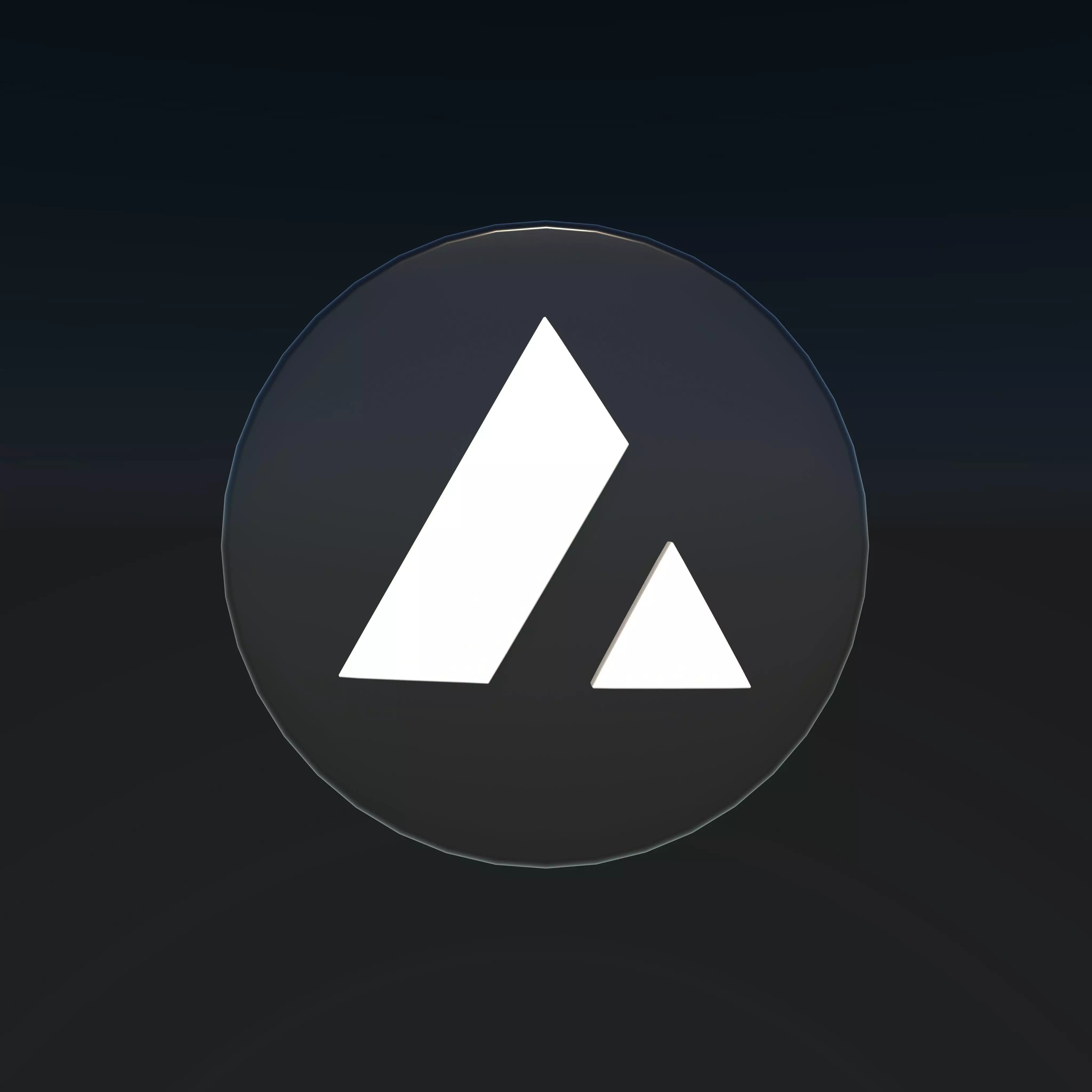 Avalanche Coin 3D model