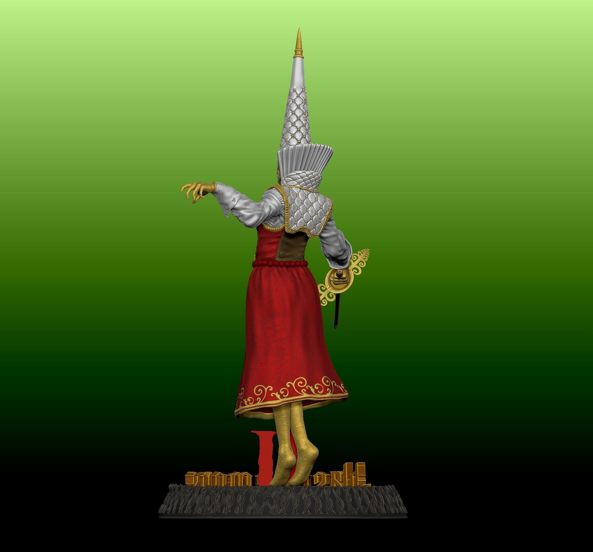 Orospina Lady Embroiderer from Blasphemous 2 3D print model_10