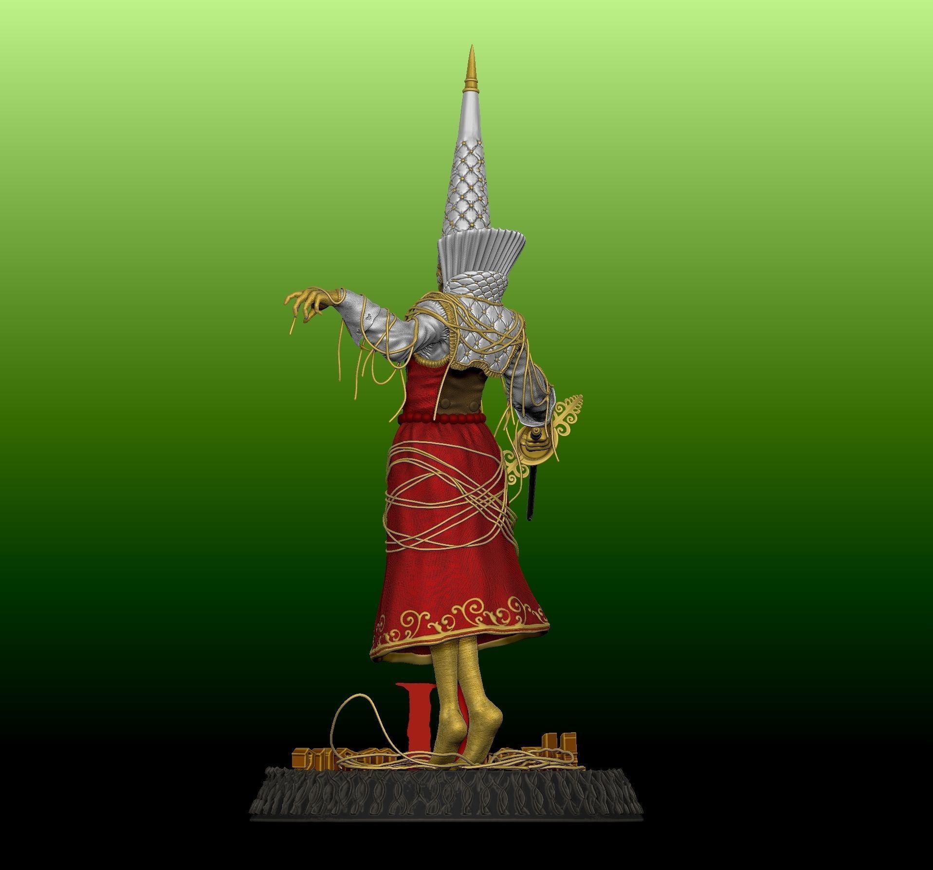 Orospina Lady Embroiderer from Blasphemous 2 3D print model_6