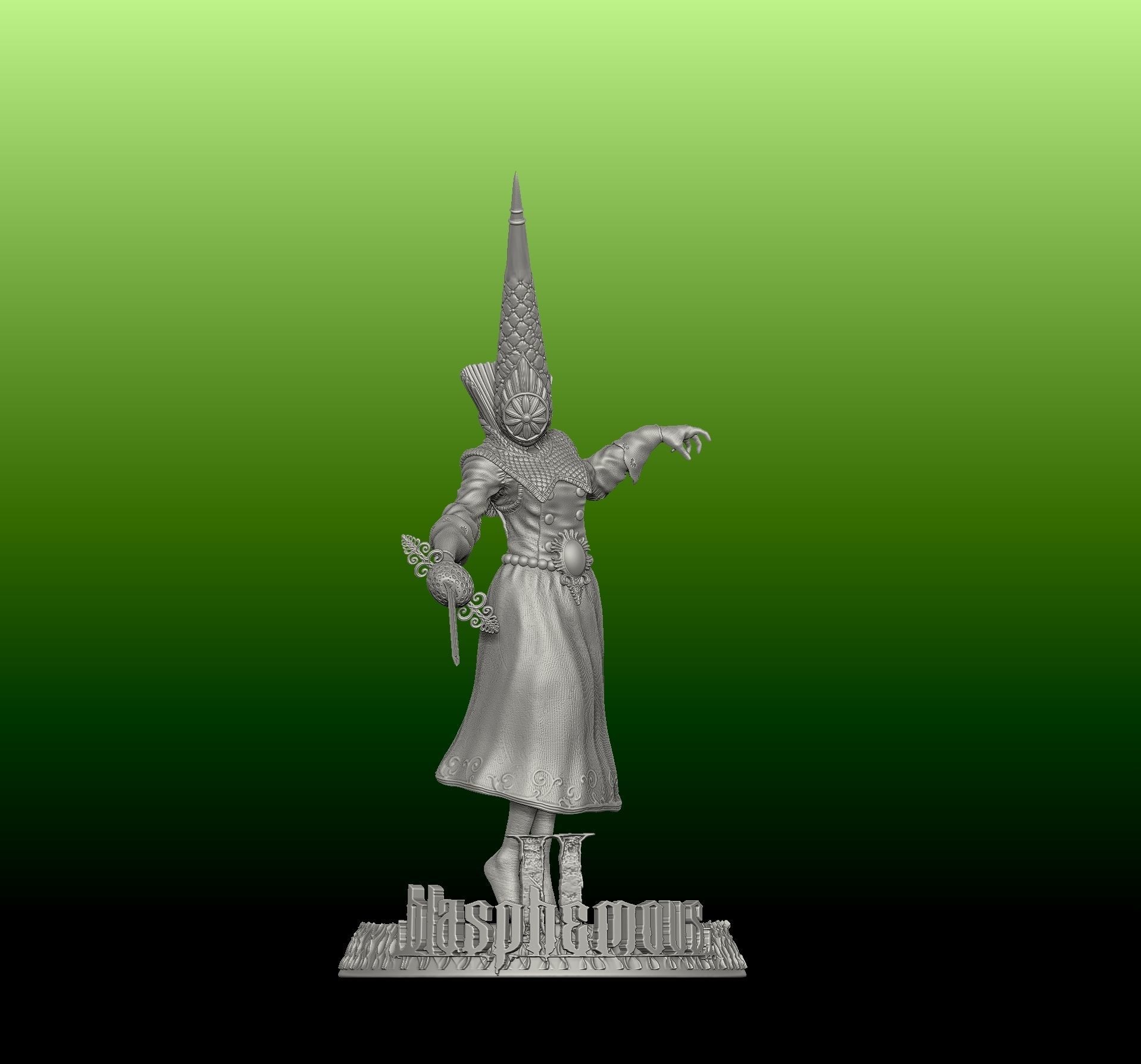 Orospina Lady Embroiderer from Blasphemous 2 3D print model_15