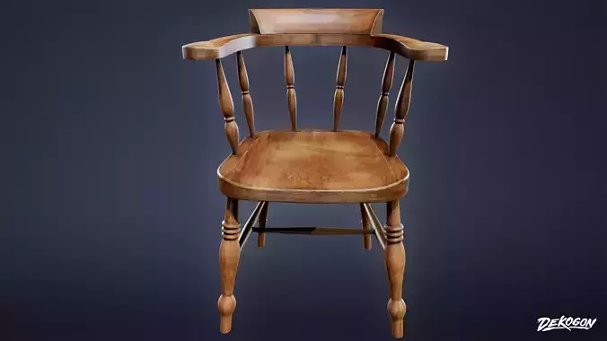 VICTORIAN - Chair 01 - LOW POLY AND NANITE