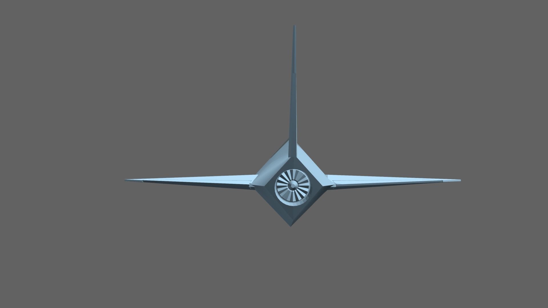 MBB Lampyridae German stealth aircraft 3D print model_7