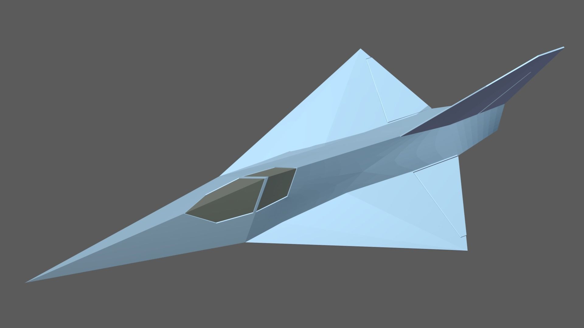 MBB Lampyridae German stealth aircraft 3D print model_1