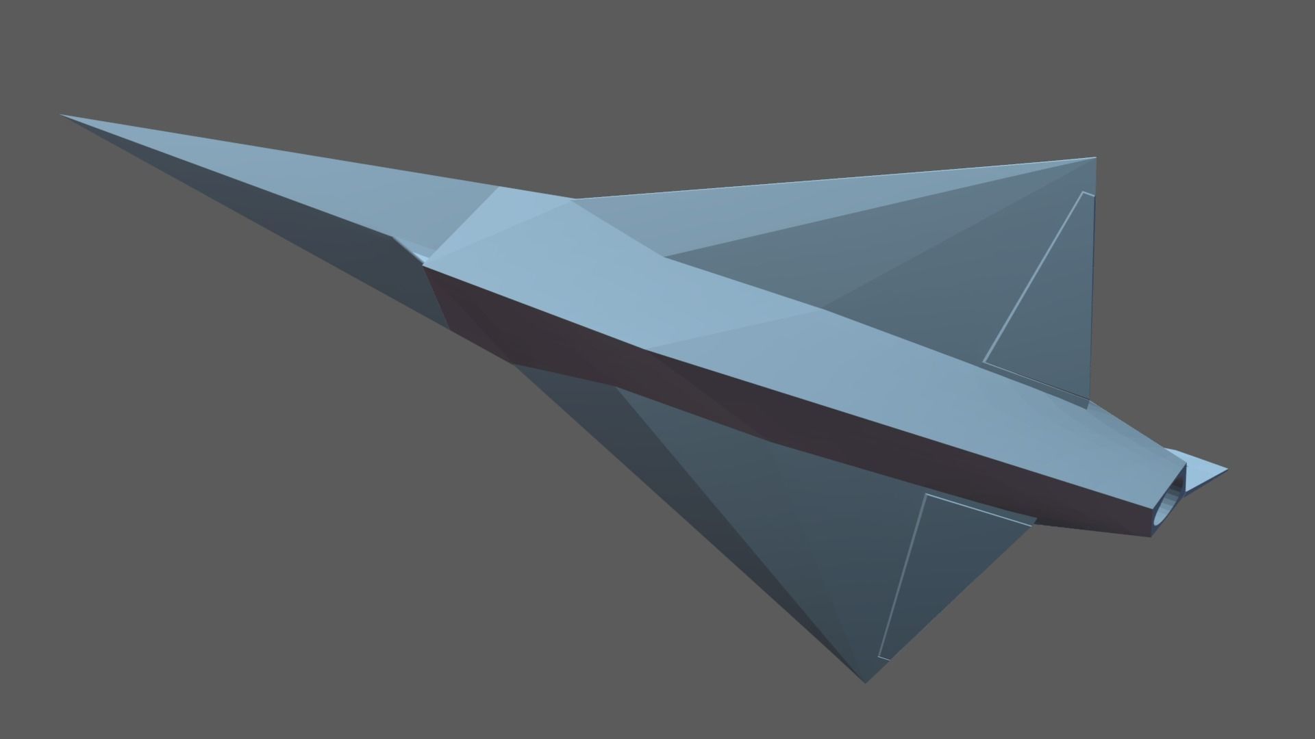 MBB Lampyridae German stealth aircraft 3D print model_3