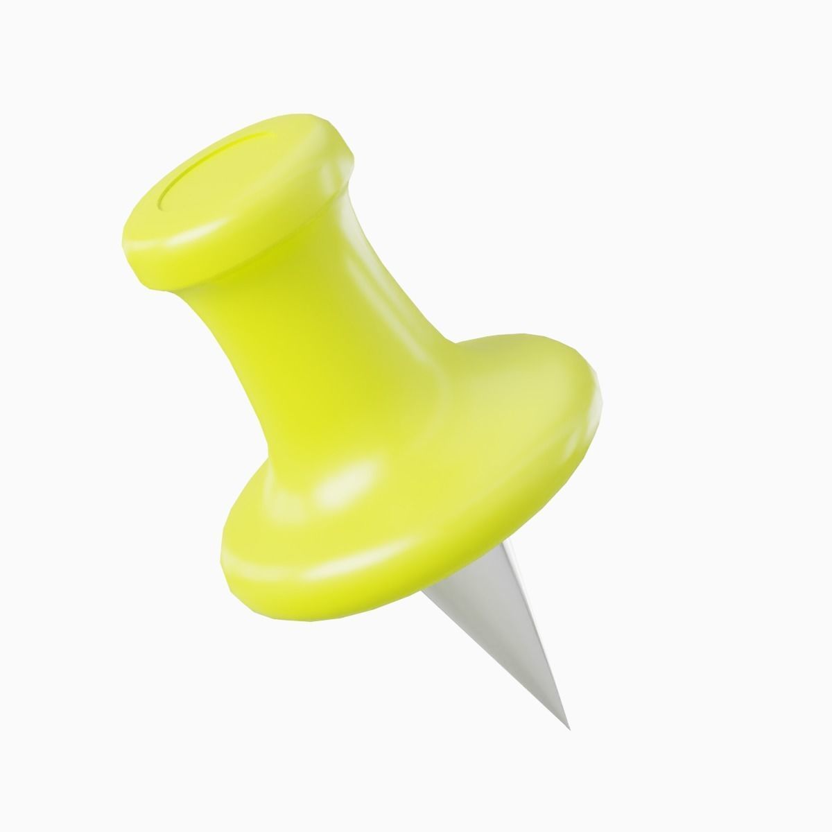 Pushpin 10 Low-poly 3D model_7