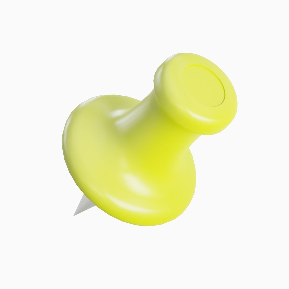 Pushpin 10 Low-poly 3D model_5