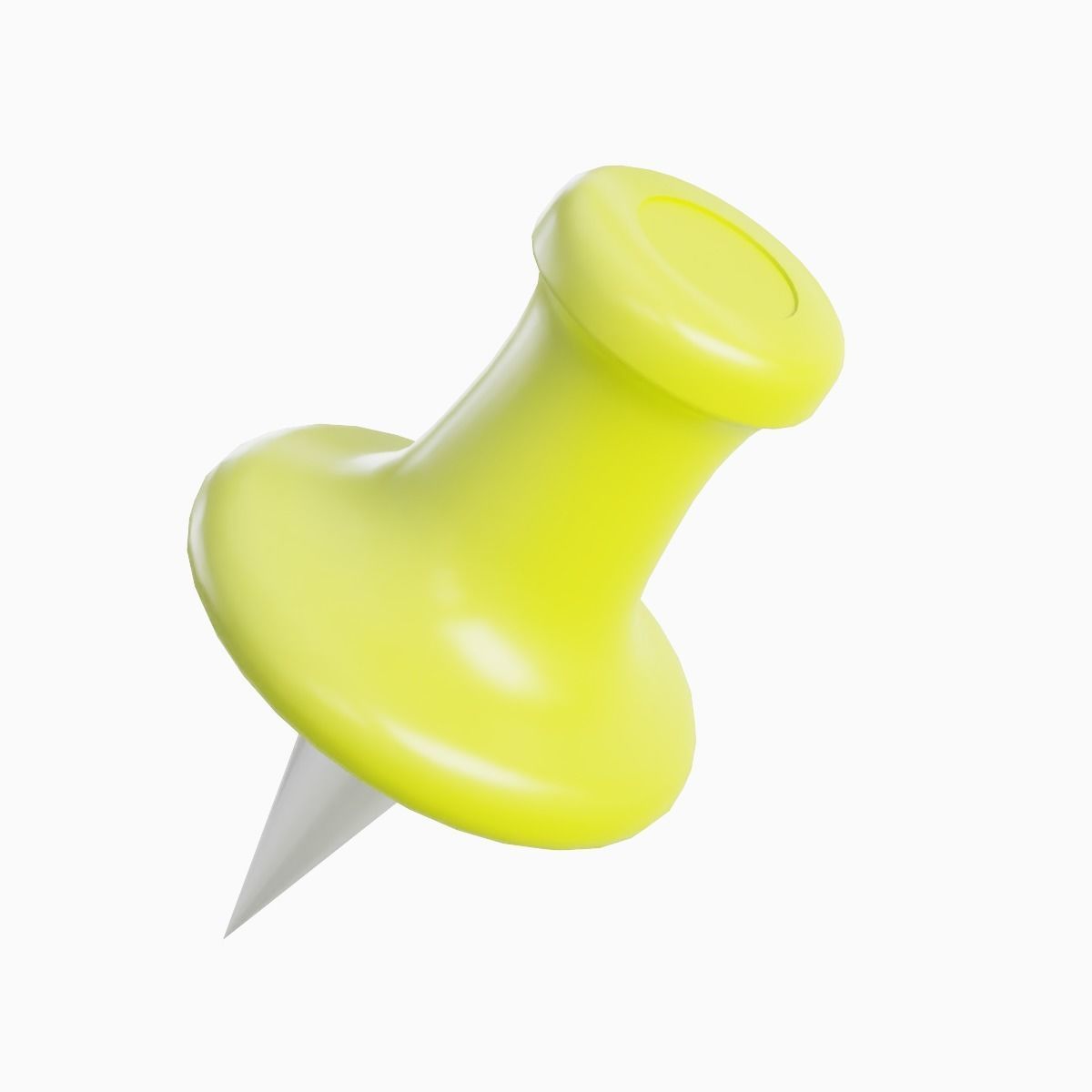 Pushpin 10 Low-poly 3D model_2