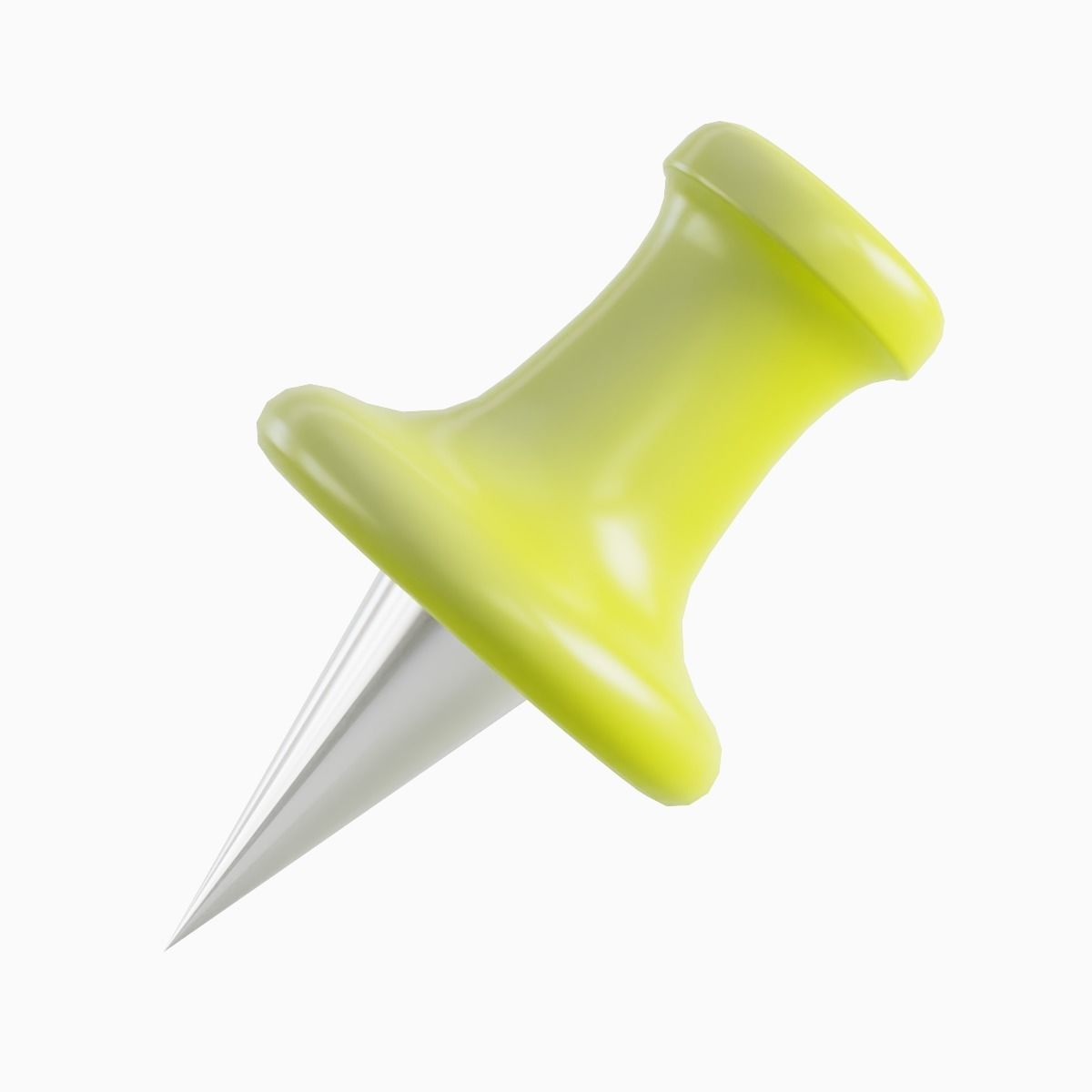 Pushpin 10 Low-poly 3D model_1