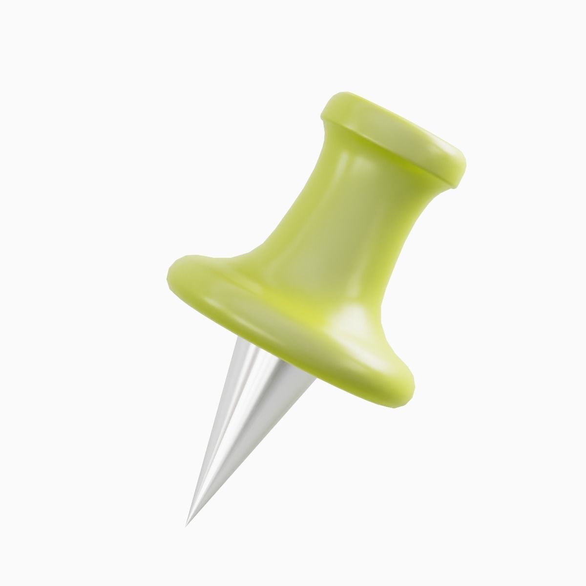 Pushpin 10 Low-poly 3D model_4