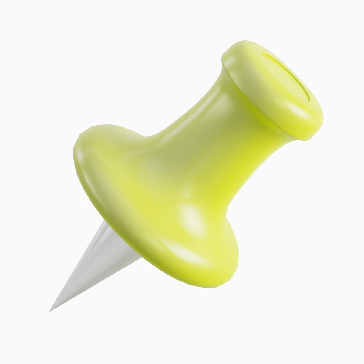 Pushpin 10 Low-poly 3D model_3