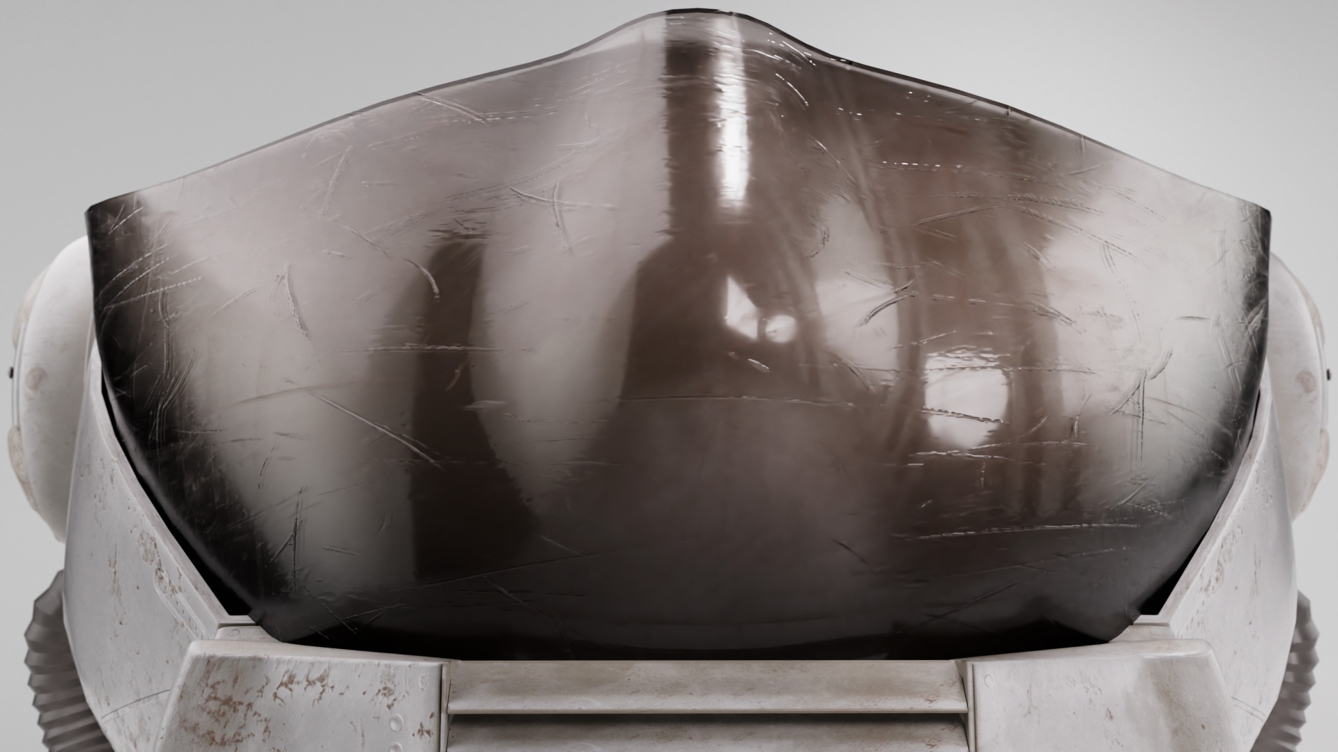 Cyberpunk mask Low-poly 3D model_3