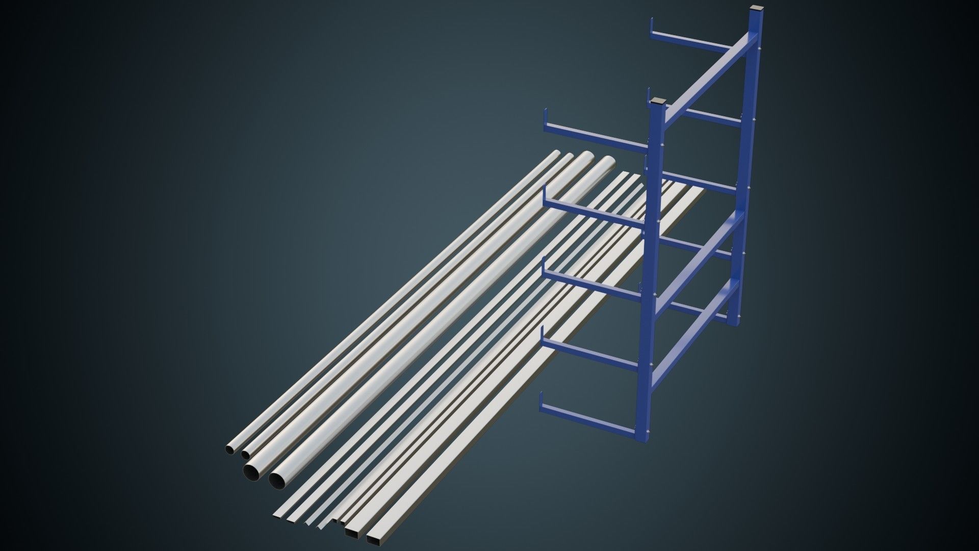 3D model Pipe Rack 1 Basic VR / AR / low-poly | CGTrader