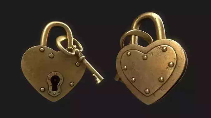 Padlock Heart 3 