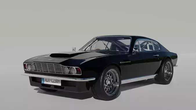ASTON MARTIN DBS 1968 CUSTOM 3D MODEL