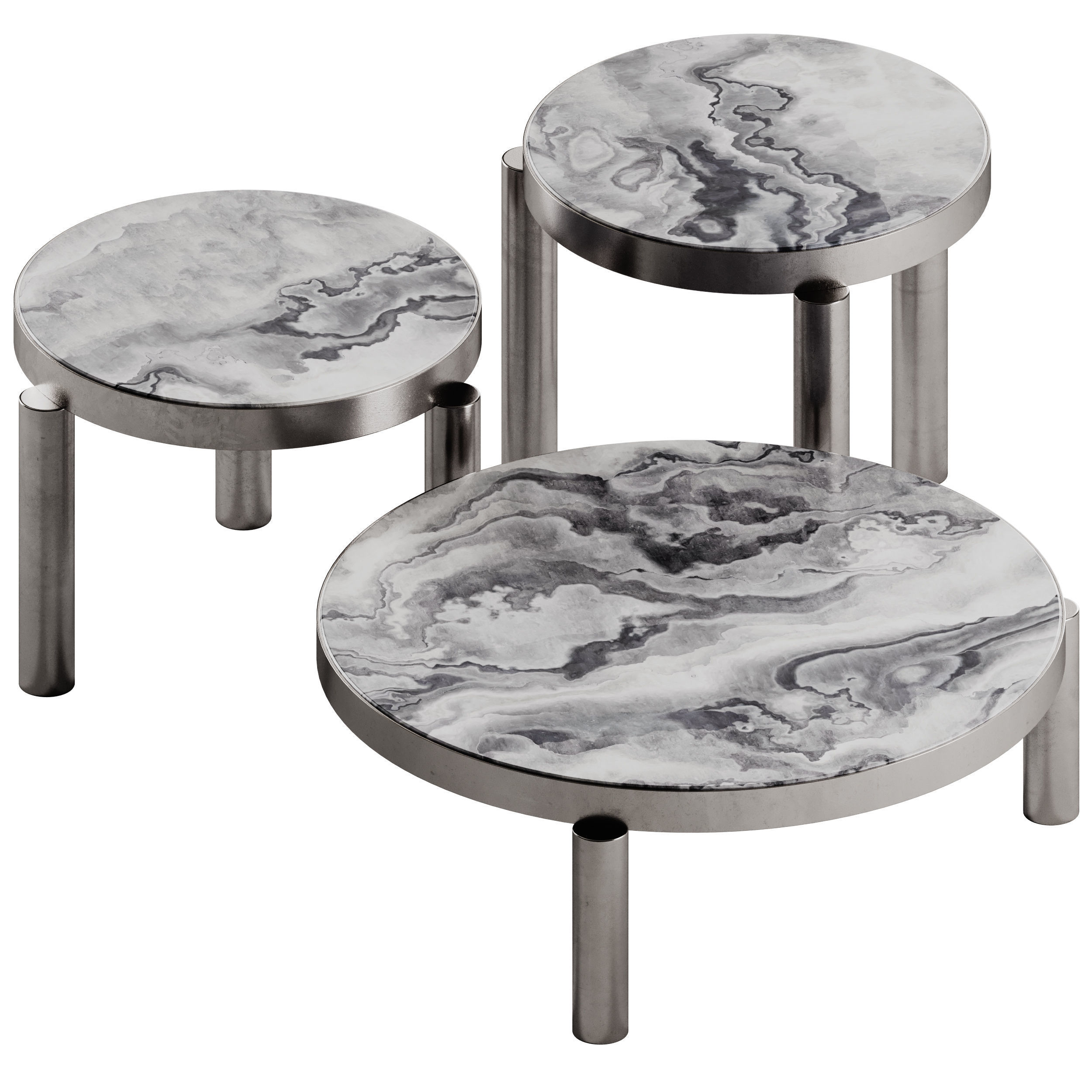 Marelli Atene Round Coffee Table 3D model_2