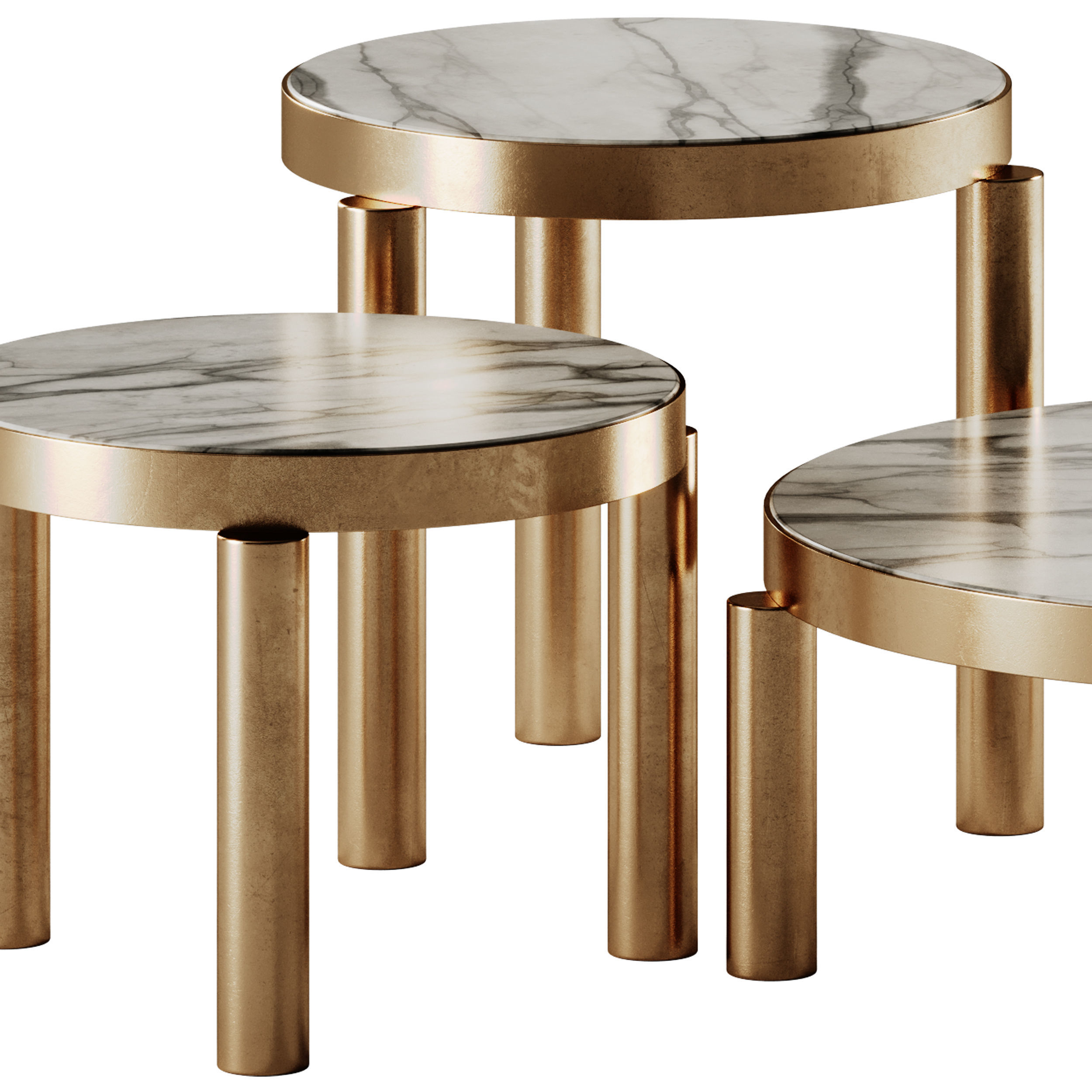 Marelli Atene Round Coffee Table 3D model_5