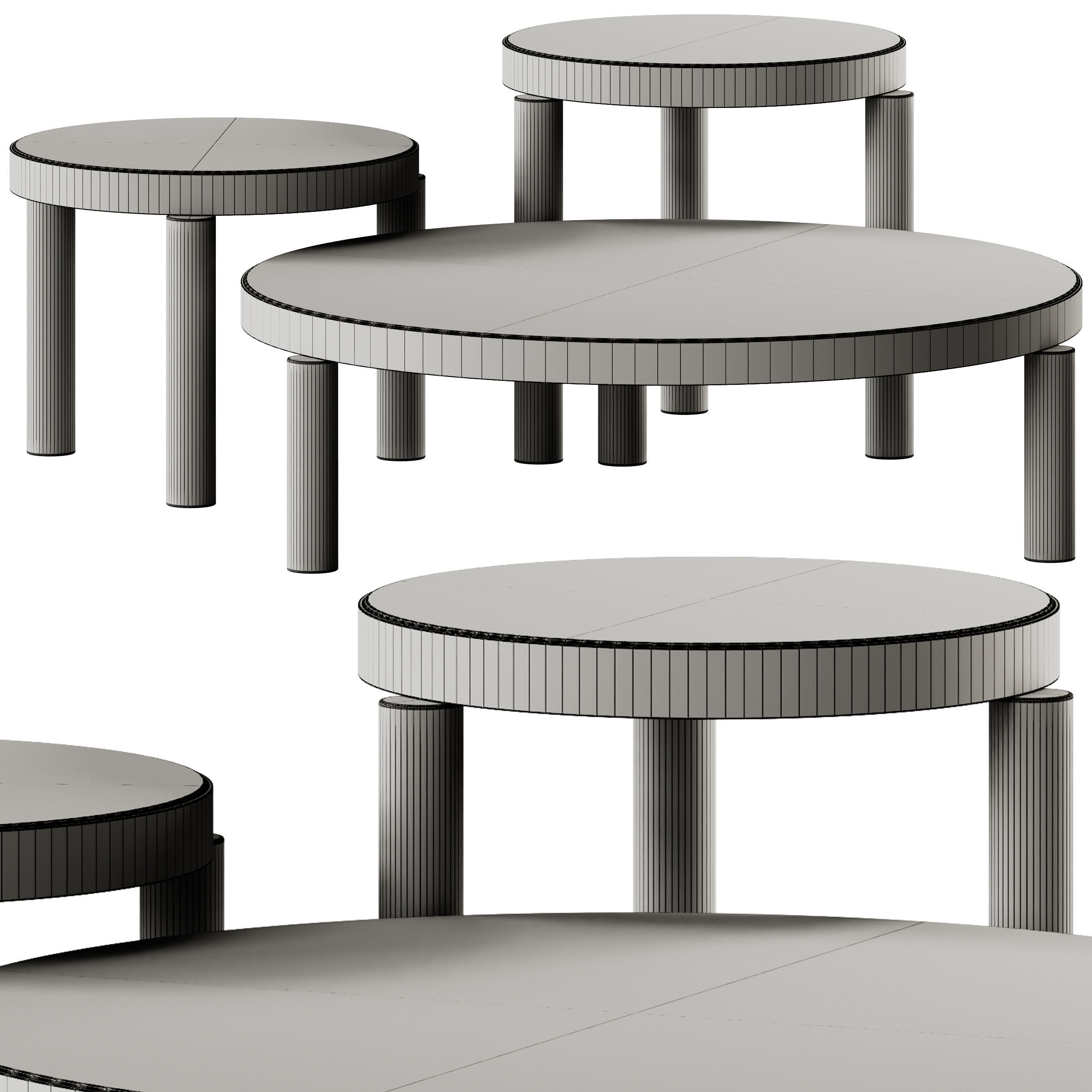 Marelli Atene Round Coffee Table 3D model_7