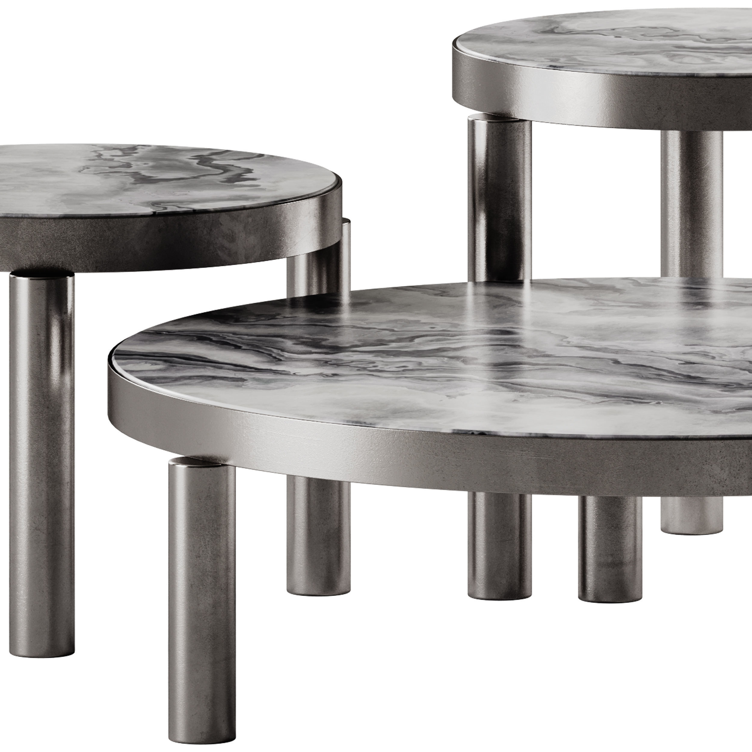 Marelli Atene Round Coffee Table 3D model_6