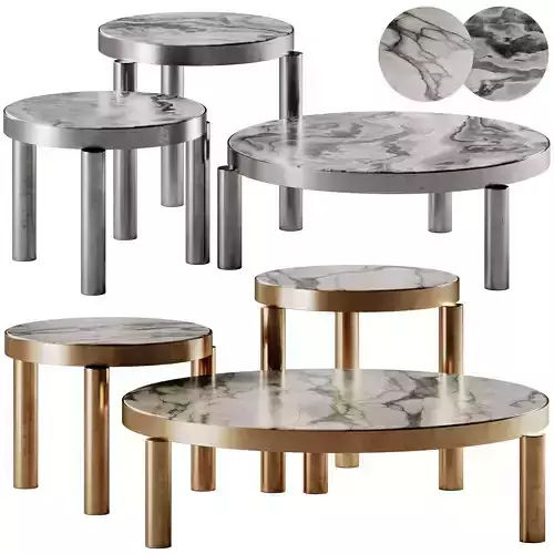 Marelli Atene Round Coffee Table 3D model