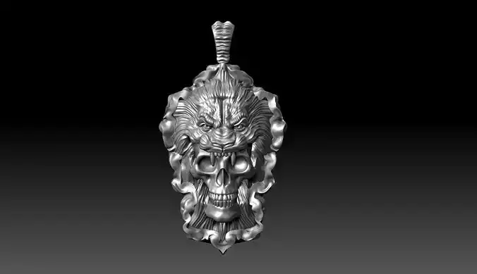 Skull Lion Pendant