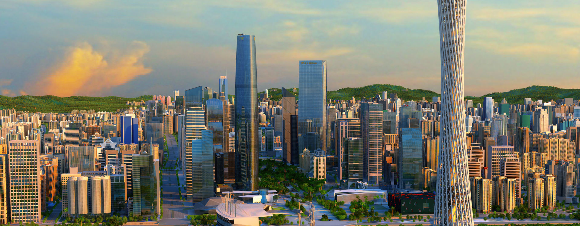 Guangzhou City 3D model_5