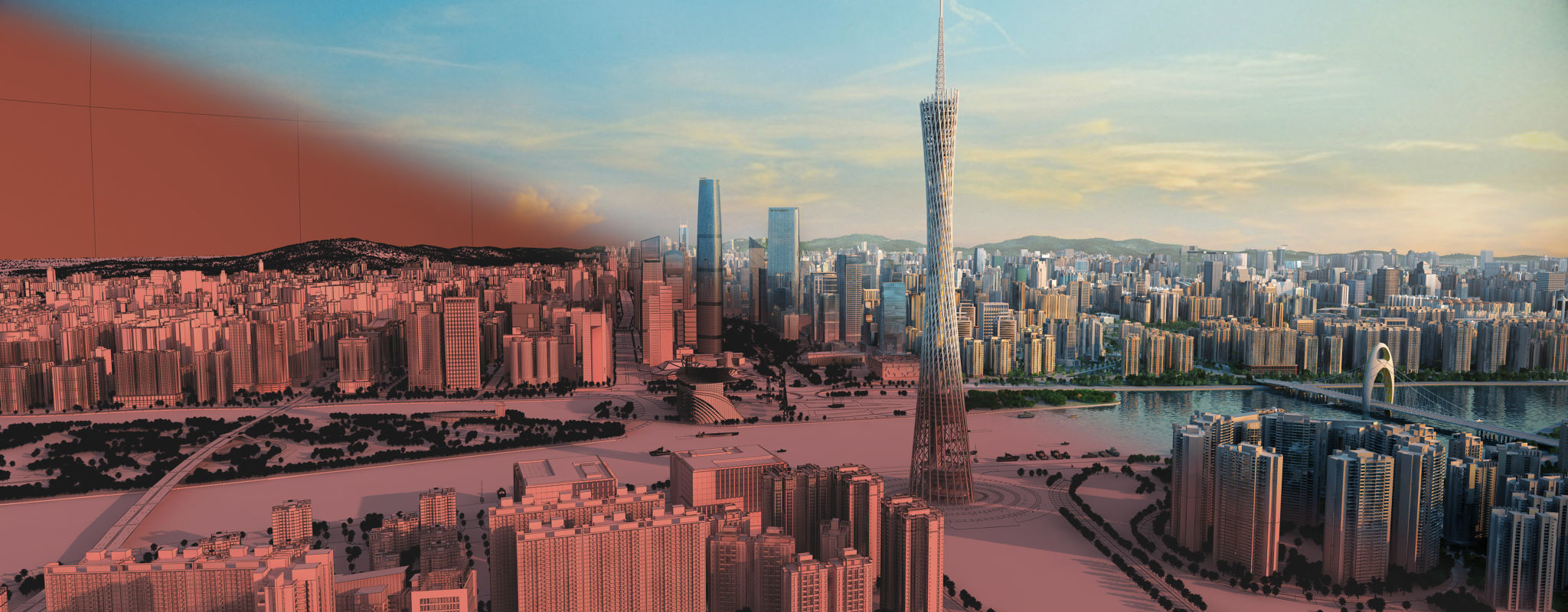 Guangzhou City 3D model_7