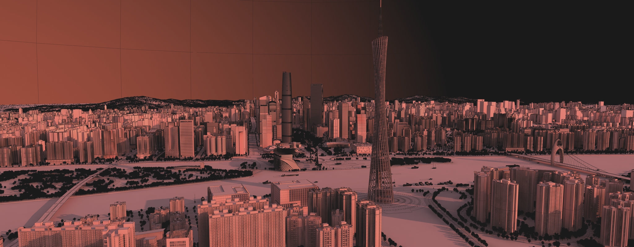 Guangzhou City 3D model_8