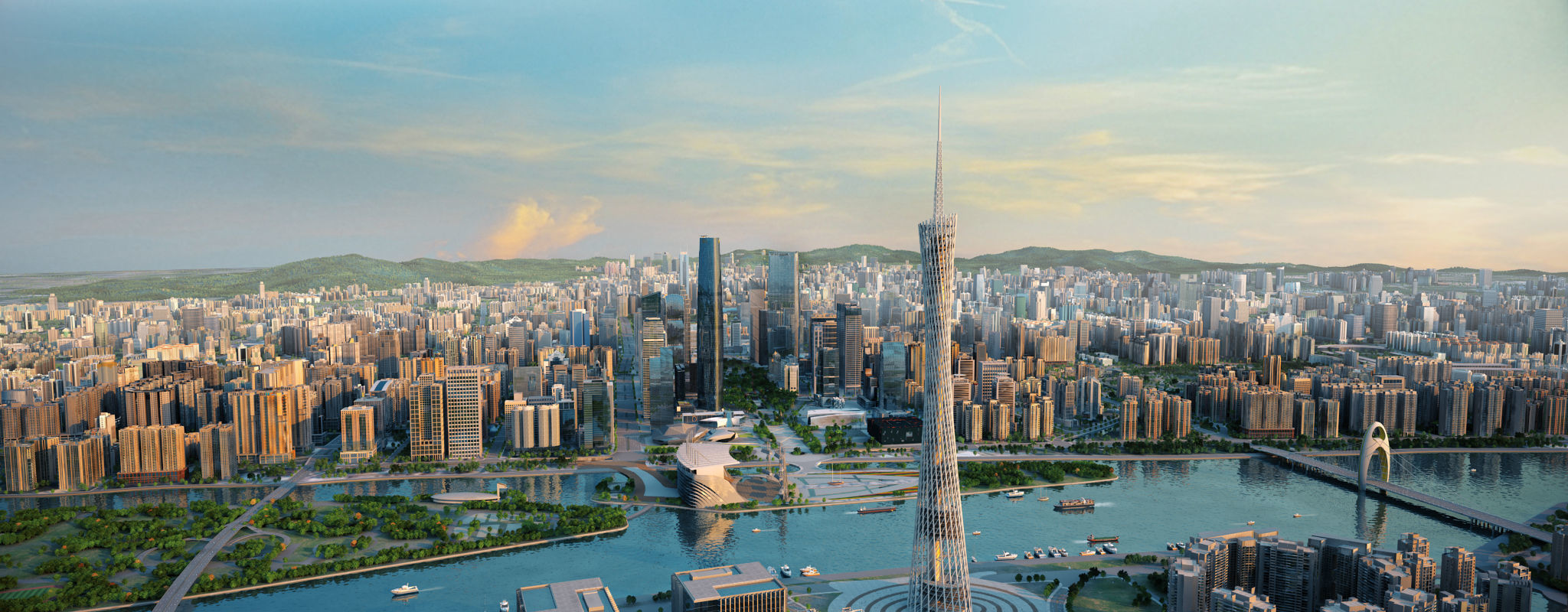 Guangzhou City 3D model_2