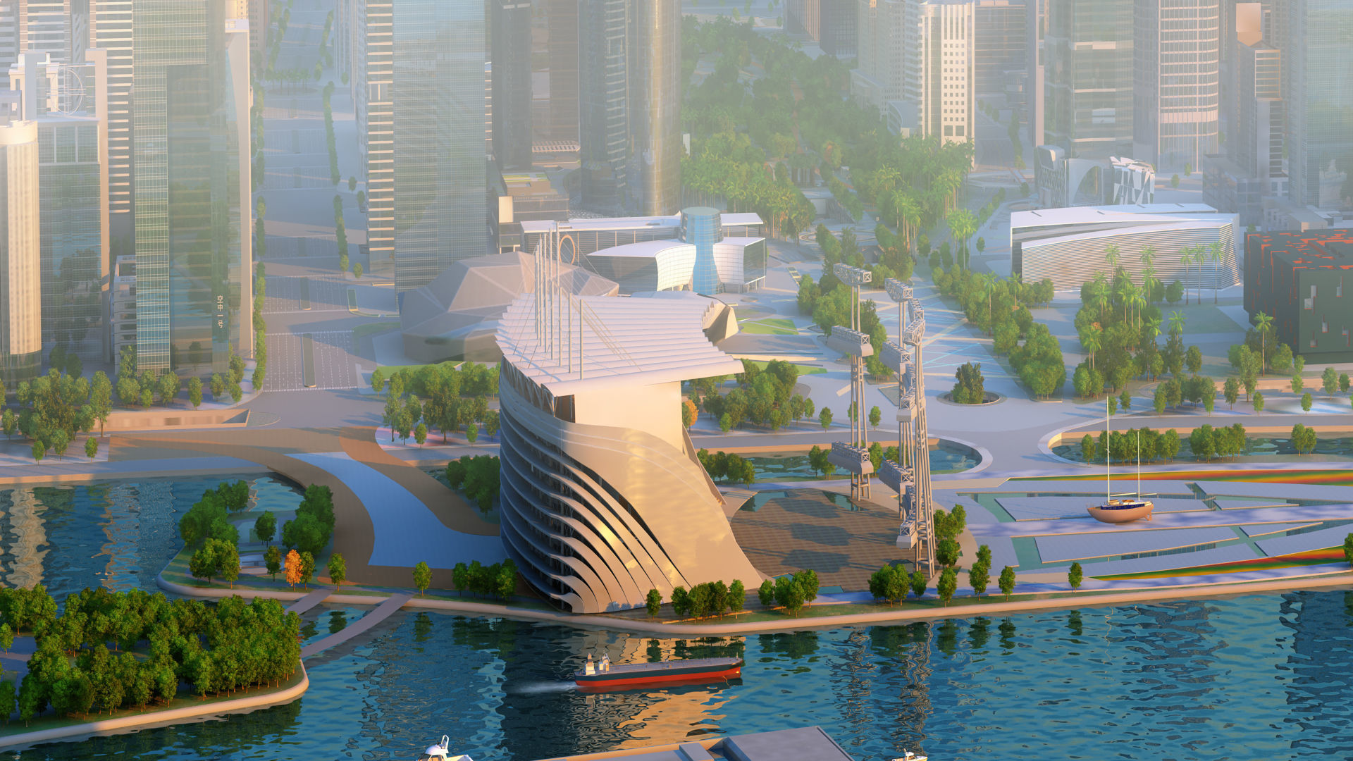 Guangzhou City 3D model_3