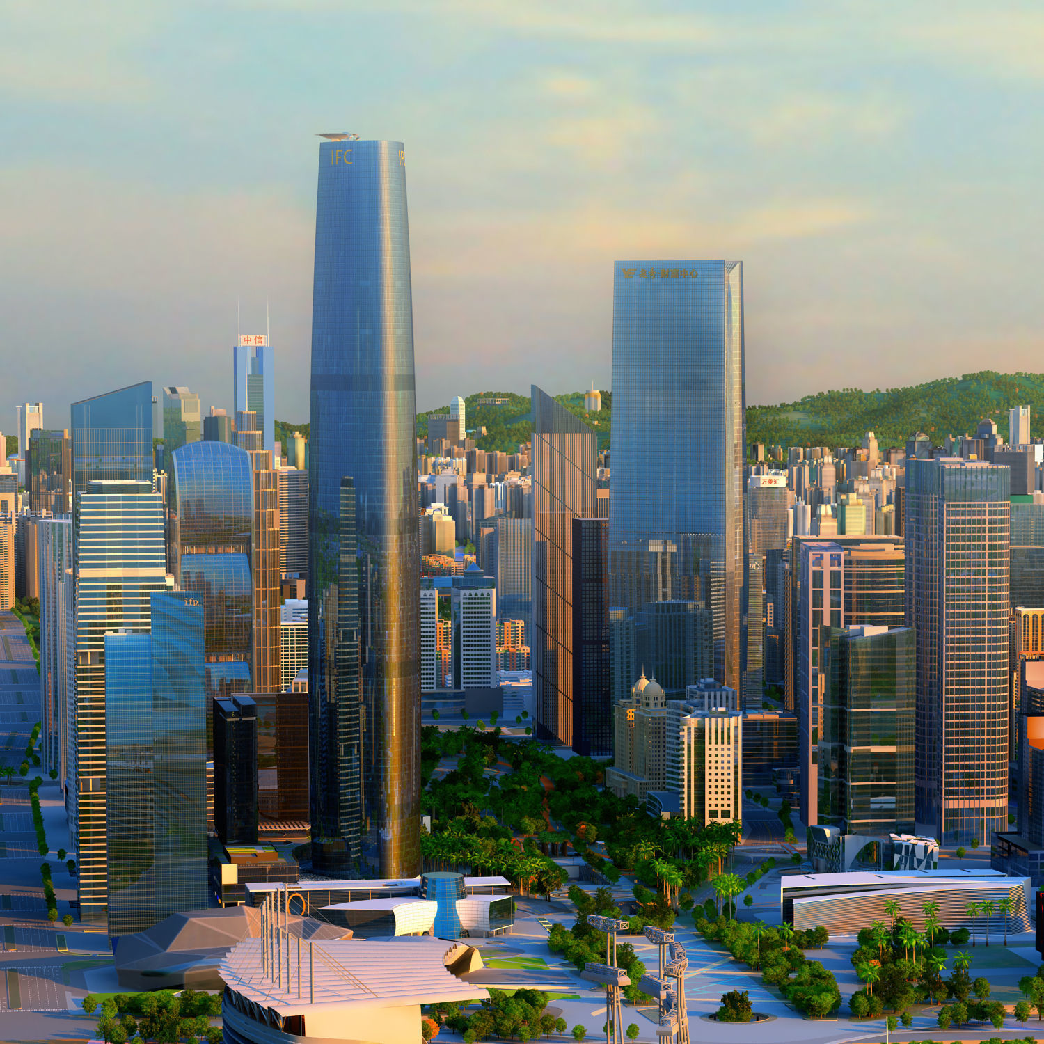 Guangzhou City 3D model_4
